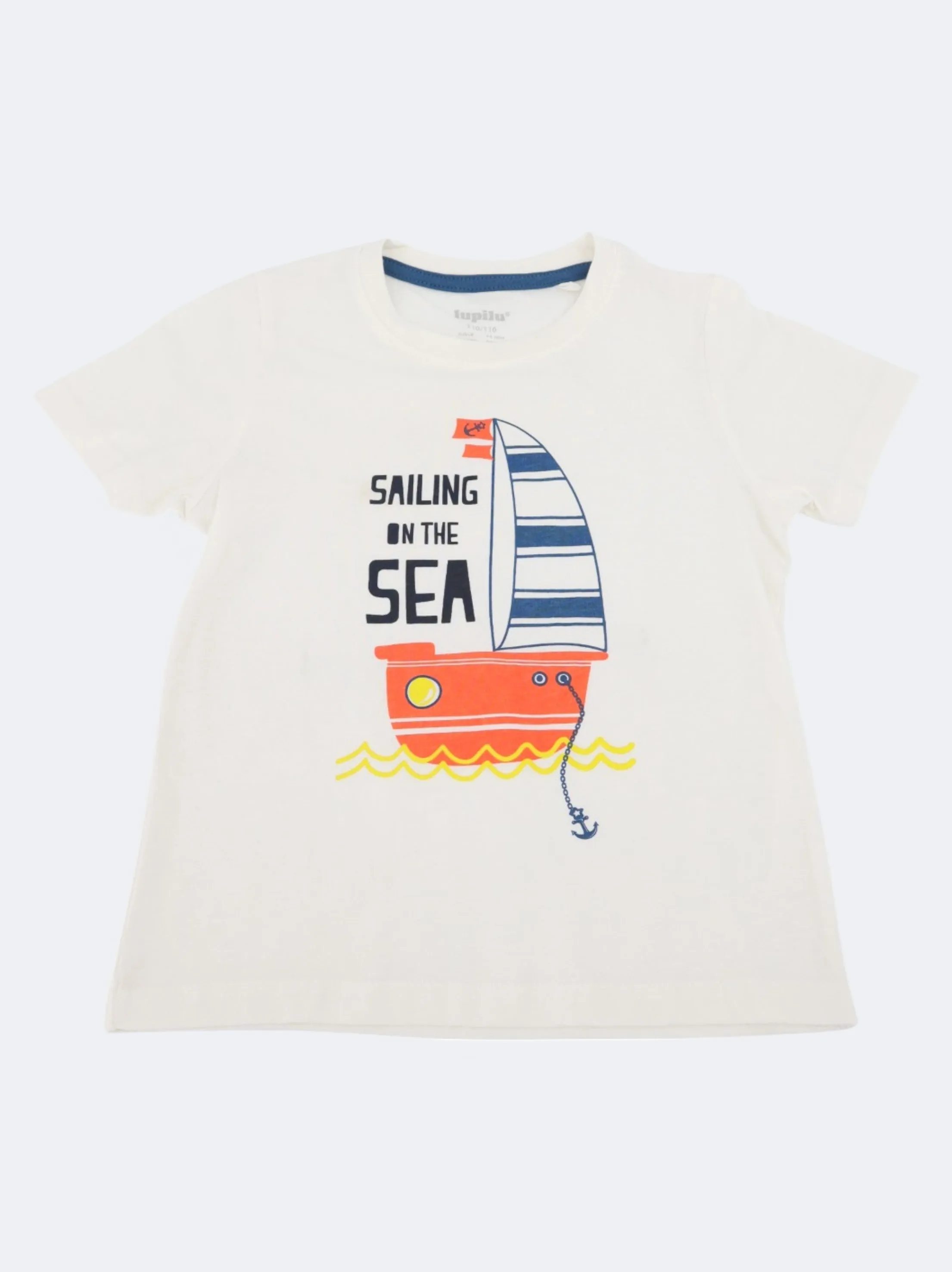 Kids Boy's Graphic Printed T-Shirt,White
