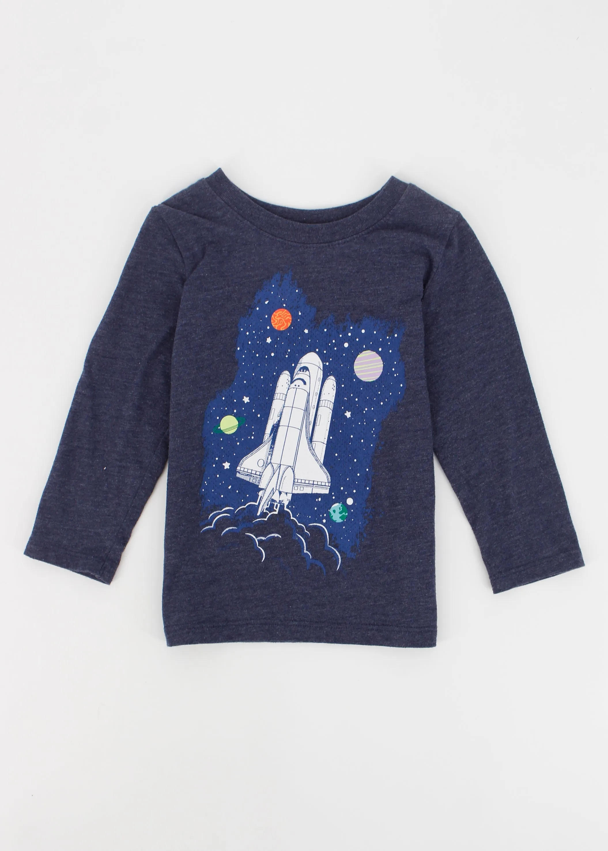 Kids Boy's Graphic Printed Top,Navy