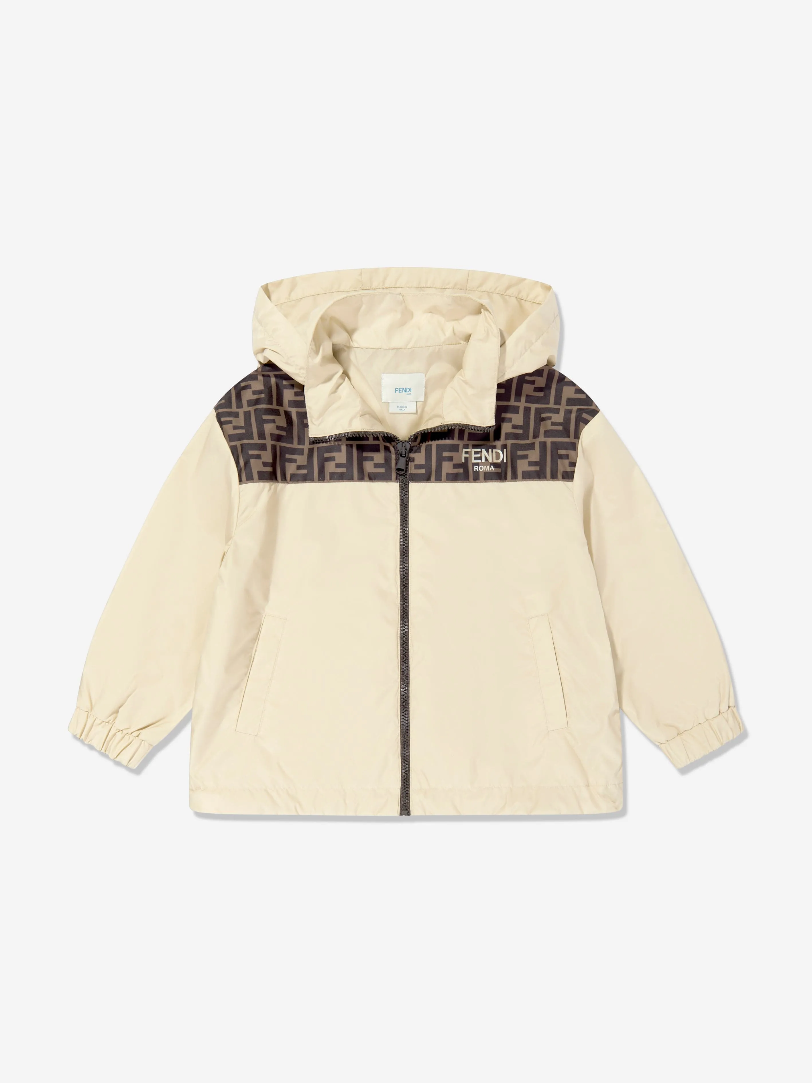 Kids K-Way Jacket in Beige