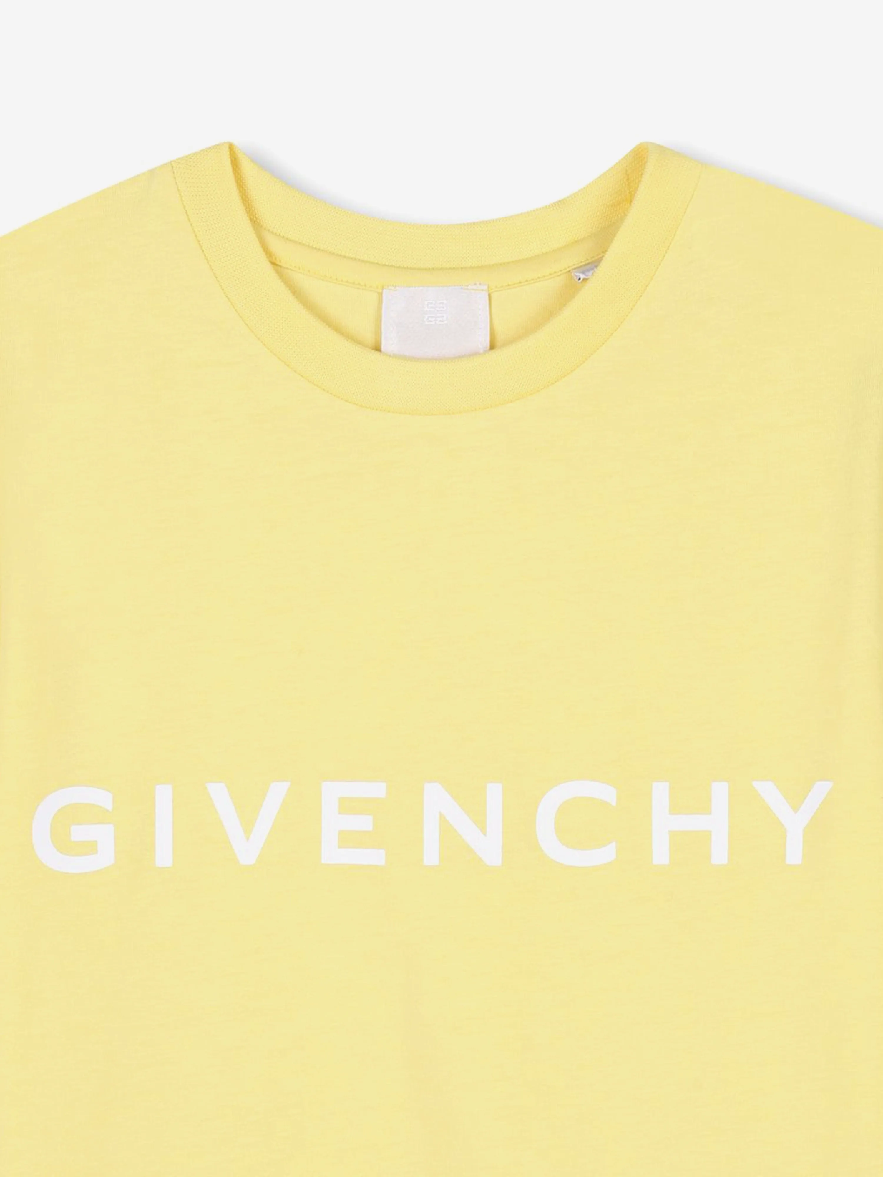Kids Logo Print T-Shirt in Yellow