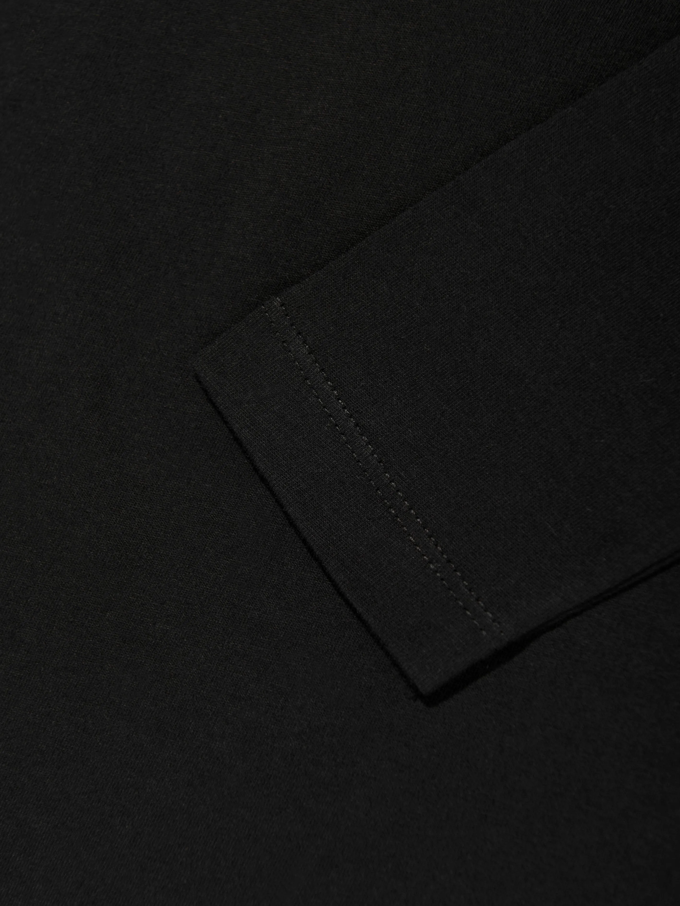 Kids Long Sleeve Teddy T-Shirt in Black
