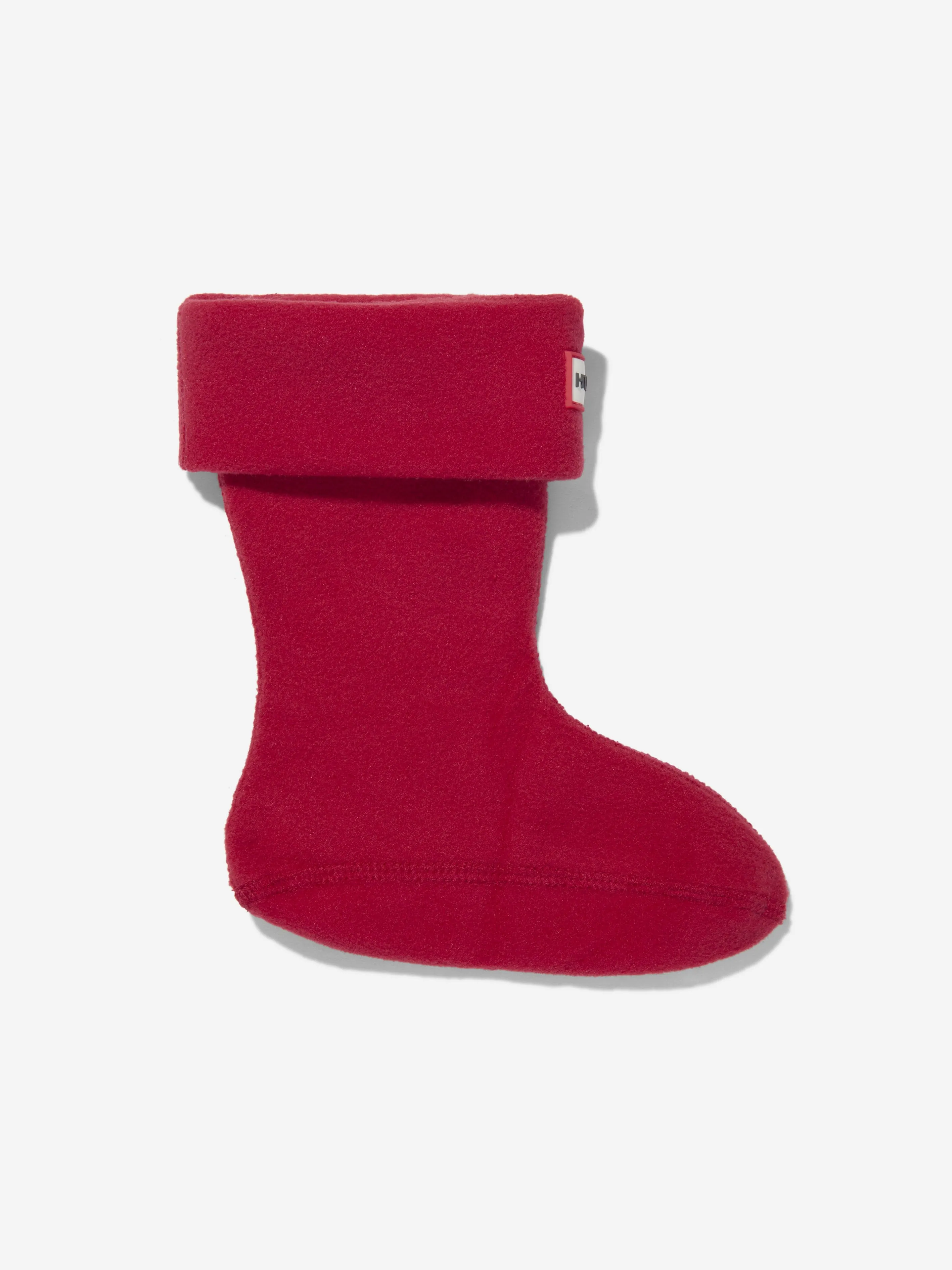 Kids Recycled Fleece Boot Socks in Red