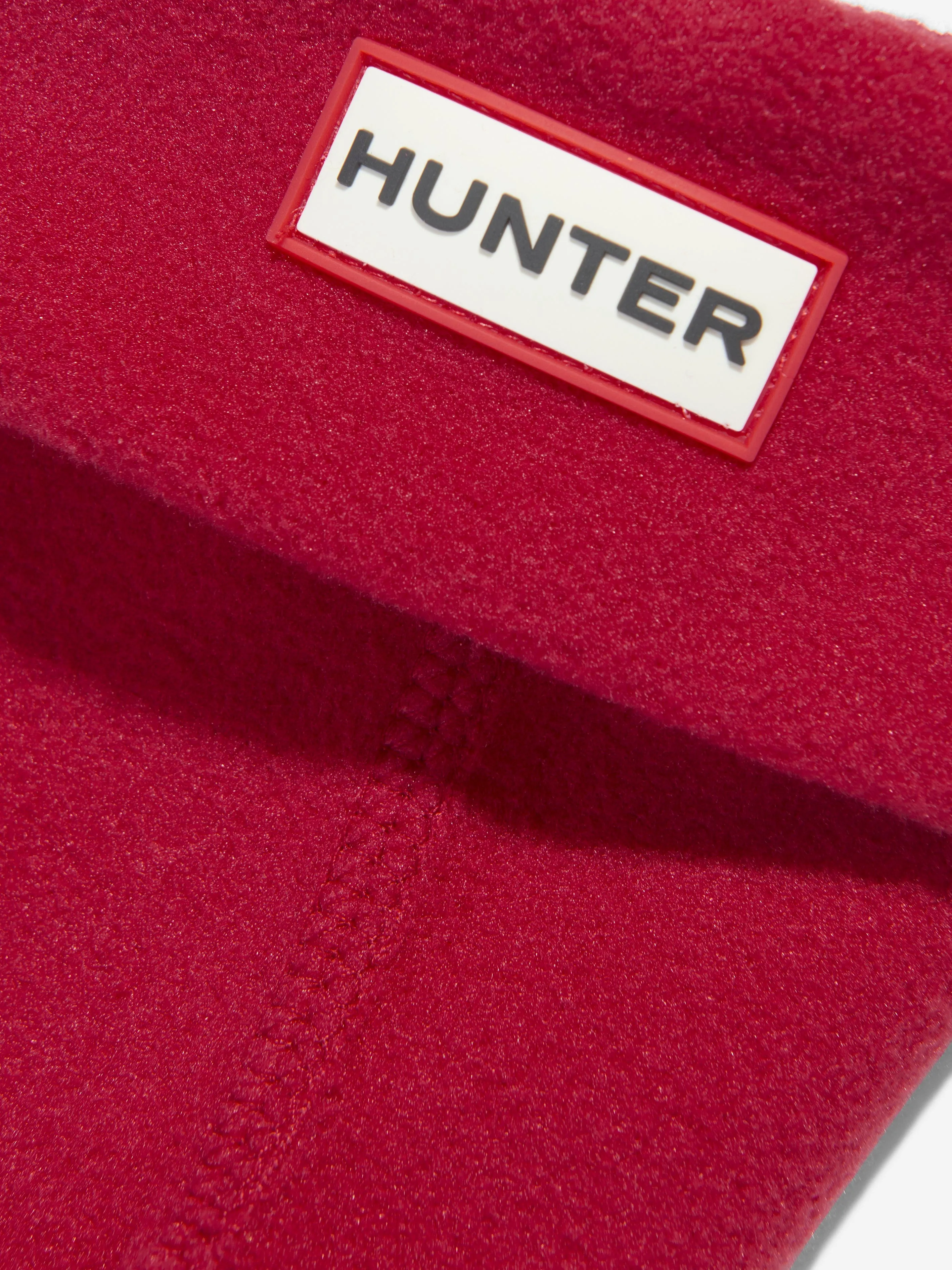 Kids Recycled Fleece Boot Socks in Red