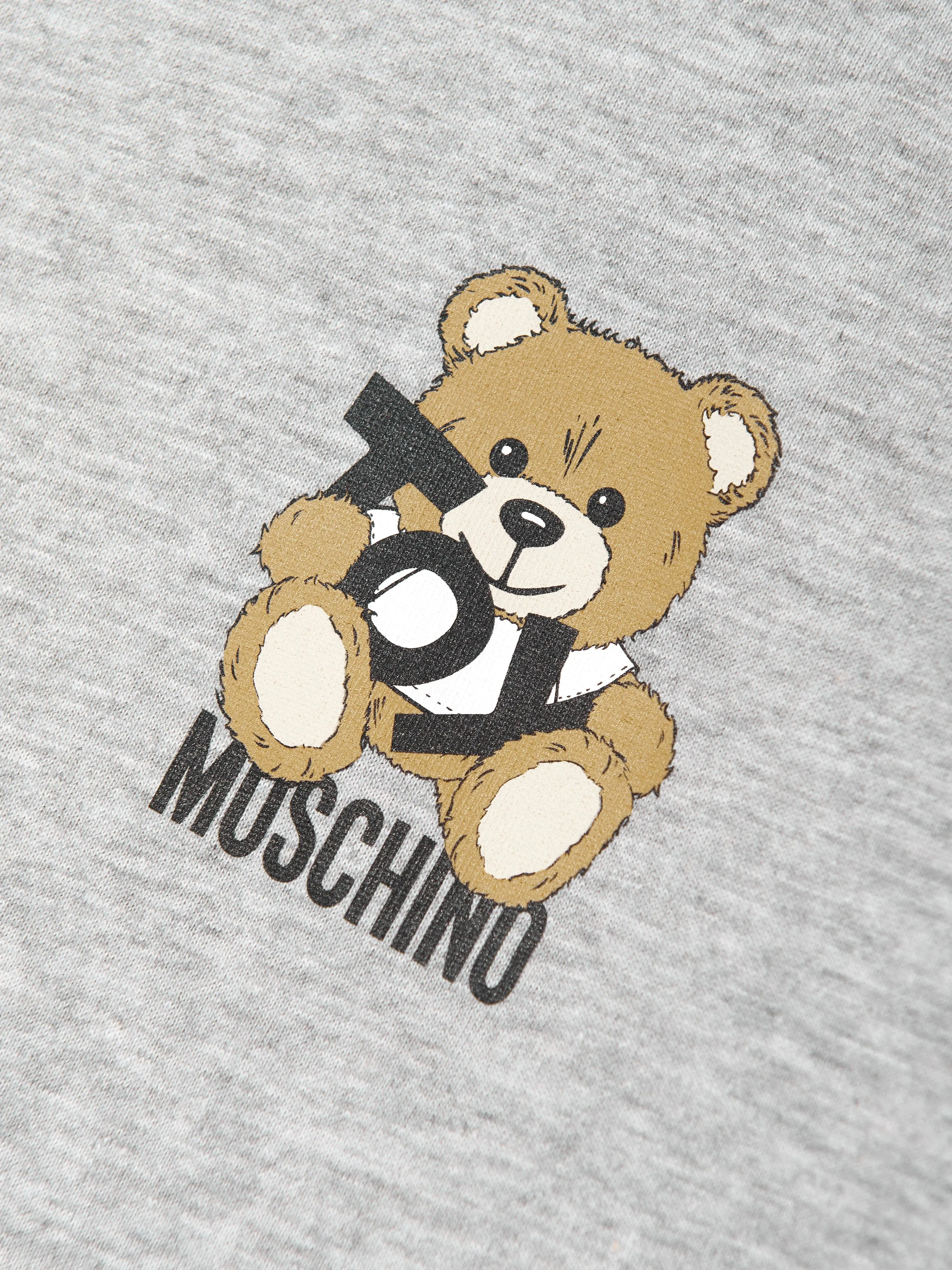 Kids Teddy Bear Logo T-Shirt in Grey
