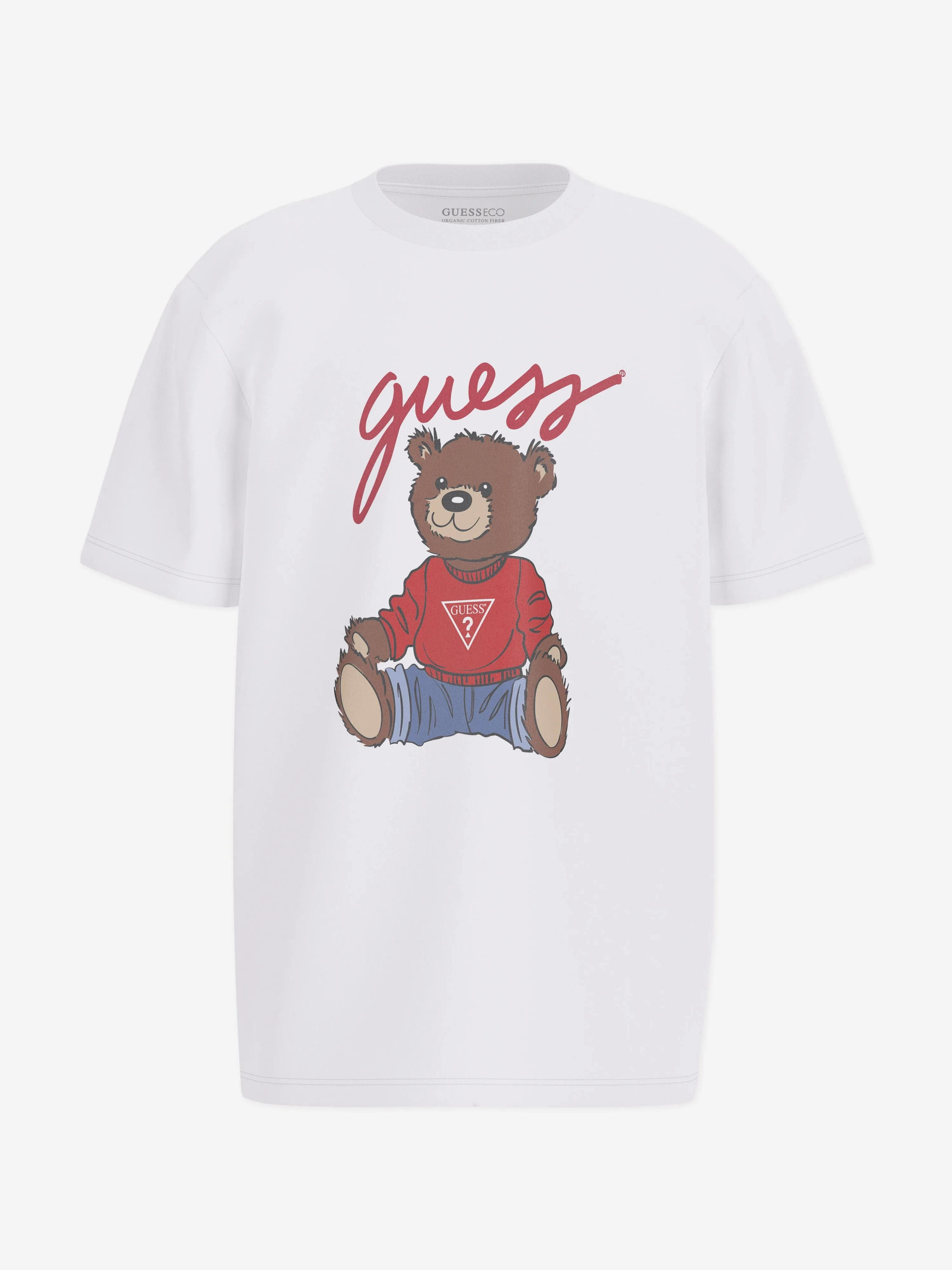 Kids Teddy Bear T-Shirt in White