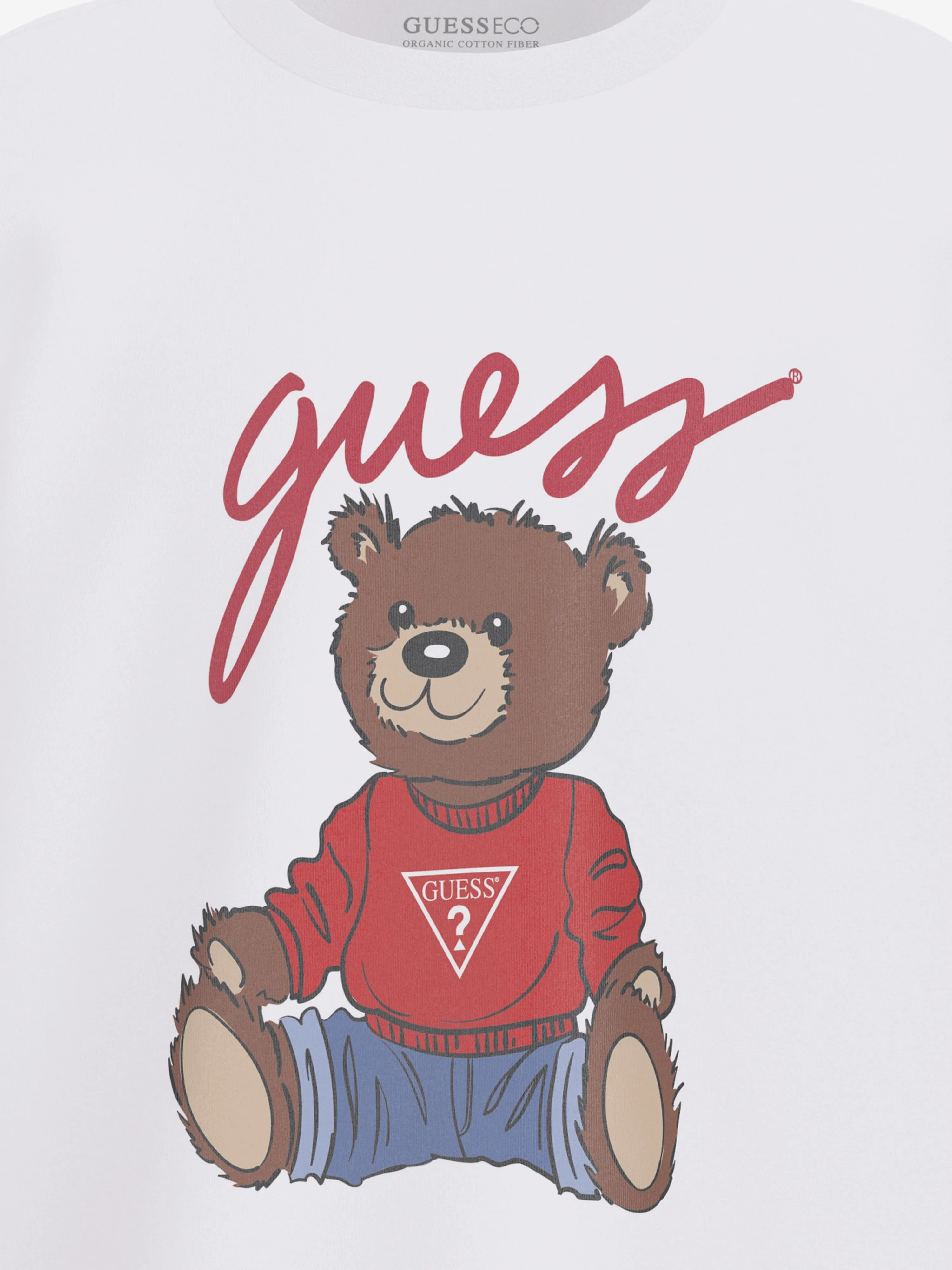 Kids Teddy Bear T-Shirt in White