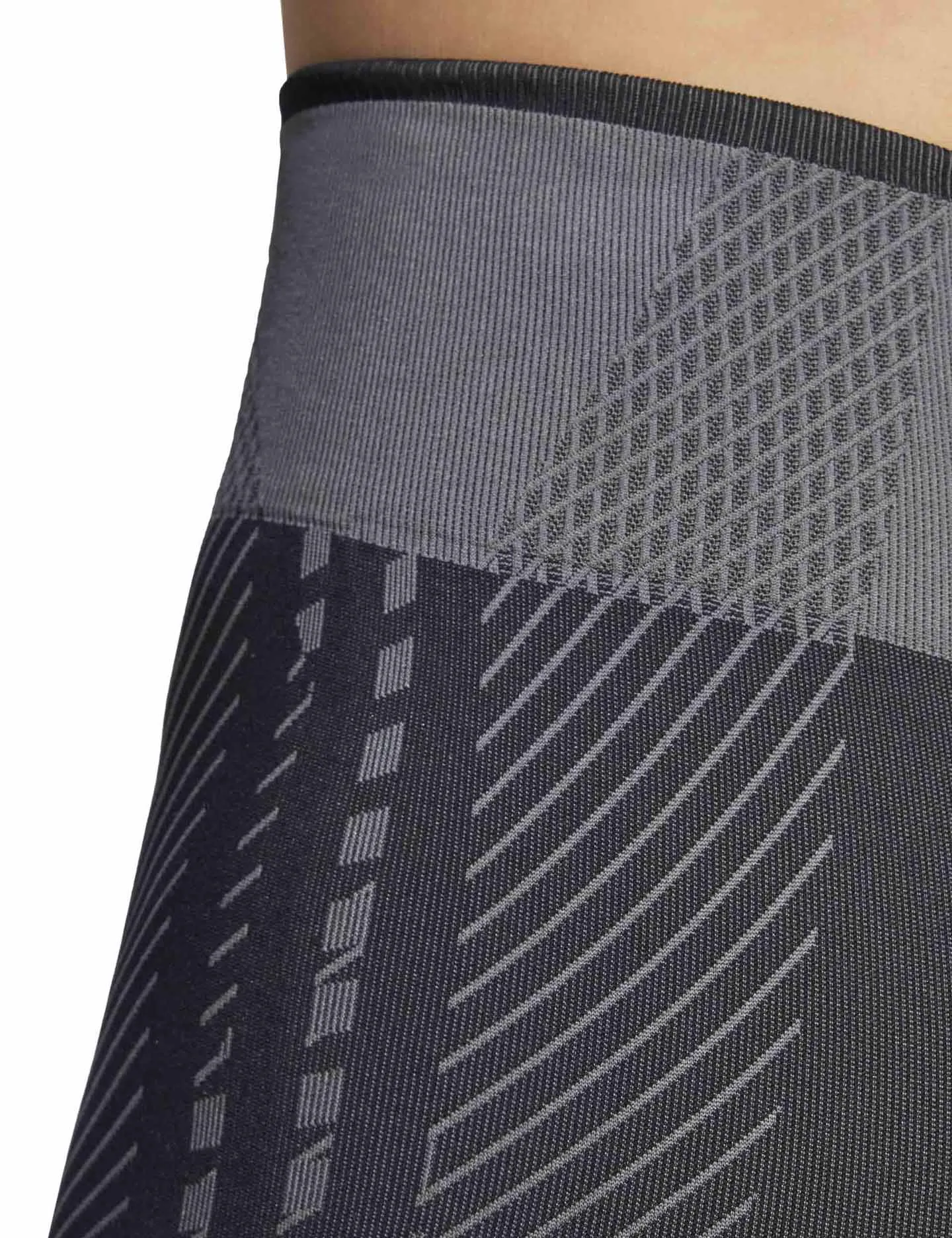 Knitted Training 5" Leggings - Black/Grey Six