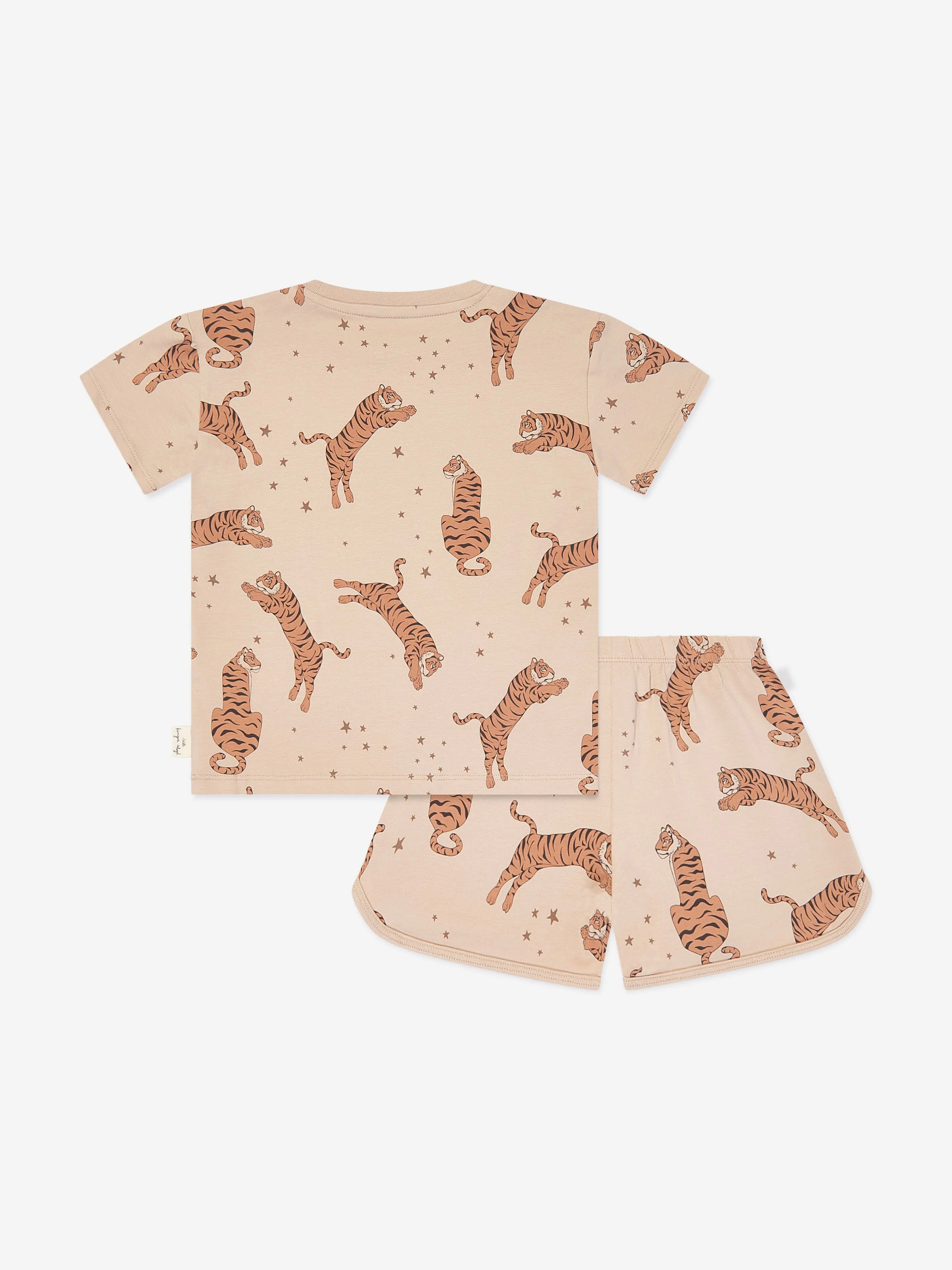 Konges Sl?jd Kids Tiger Short Set in Beige