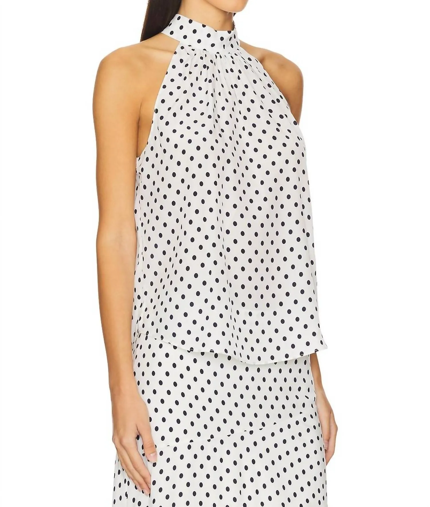 Kovi Top In Ecru/navy