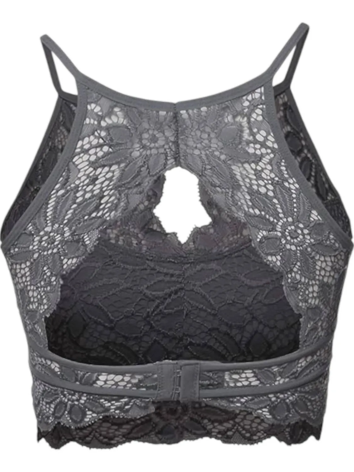 Lace Bralette In Gray