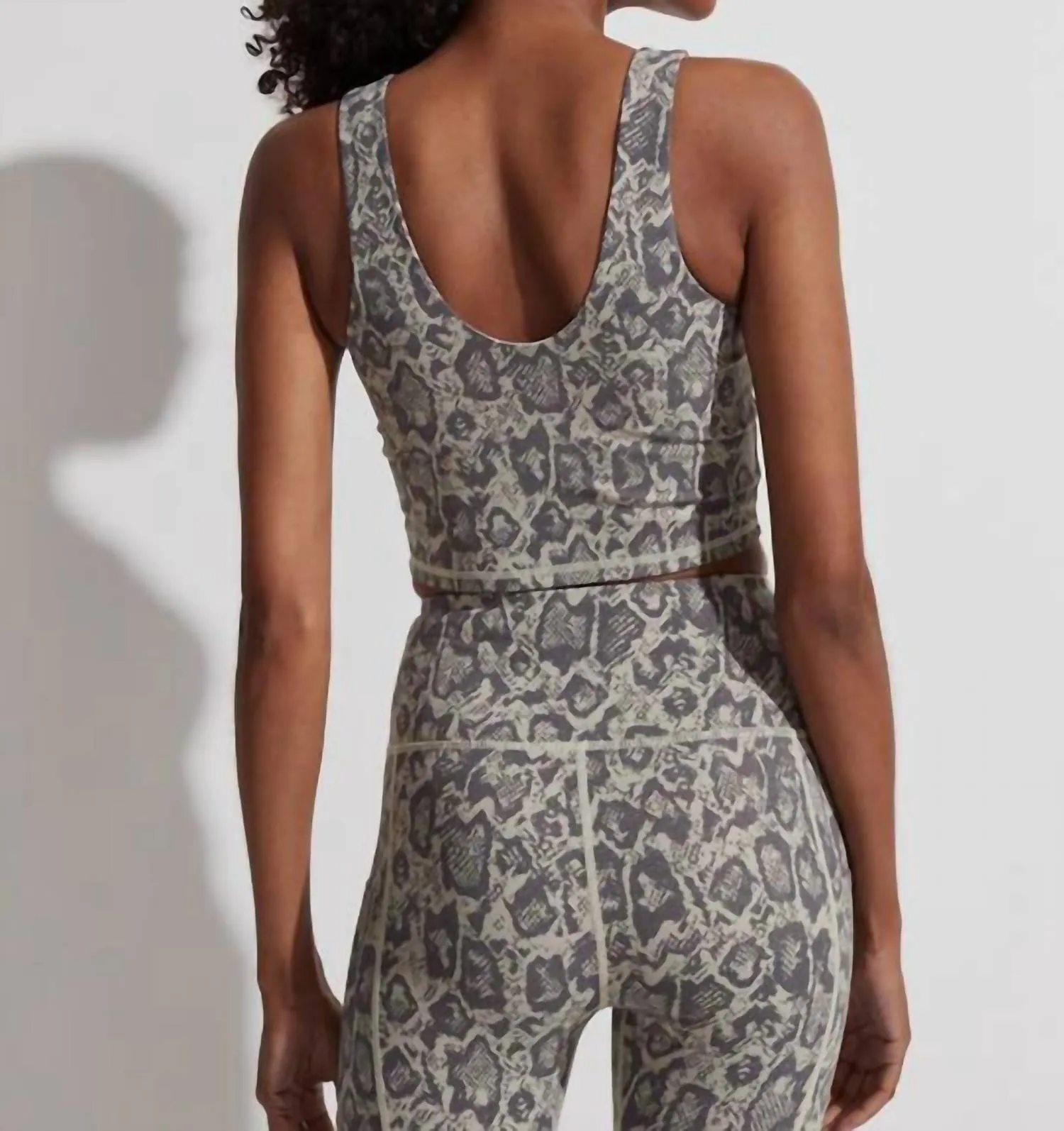 Let's Go Walker Bra In Sage Noise Snake