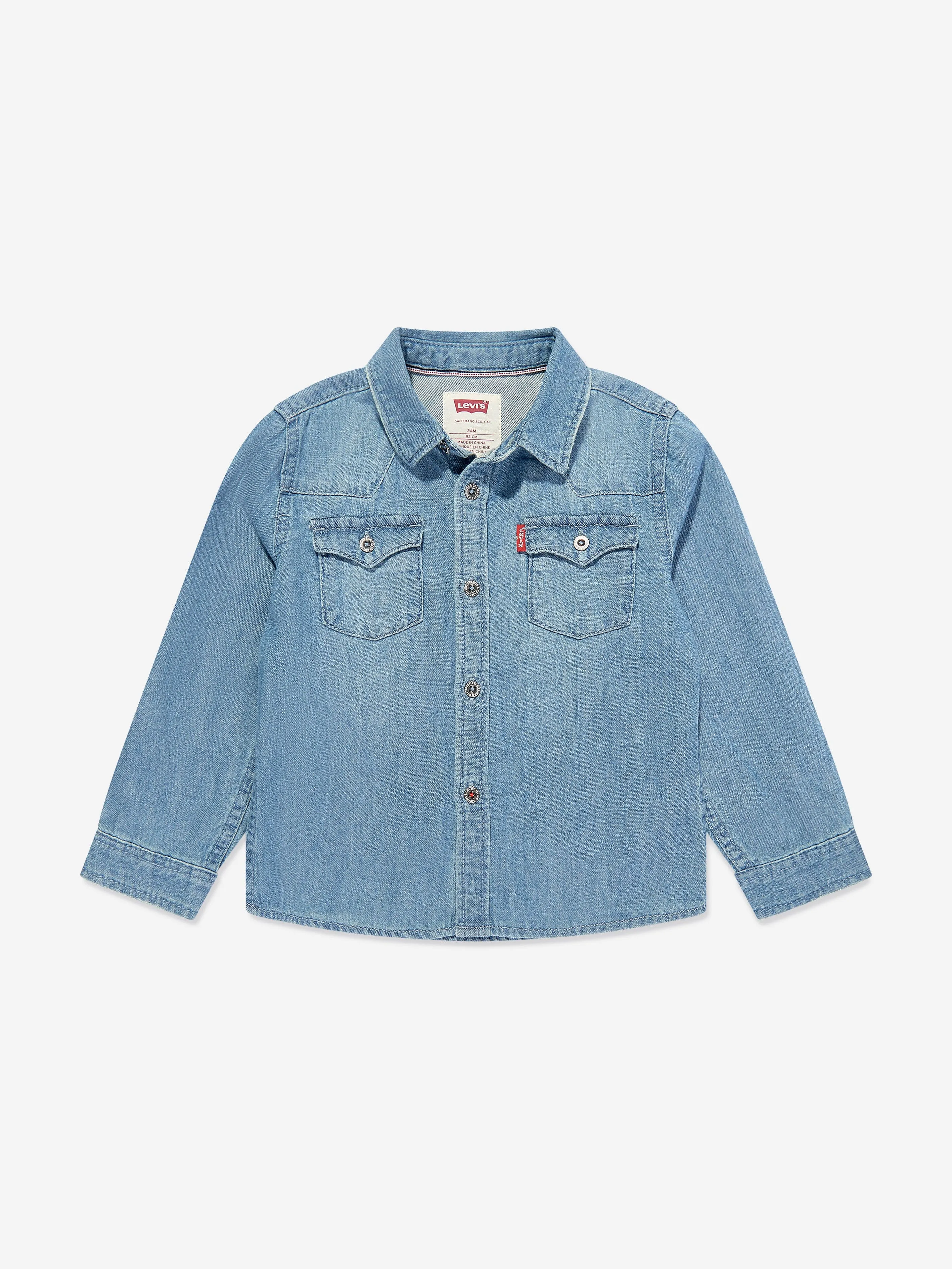 Levi's Wear Boys Barstow Western Shirt in Blue