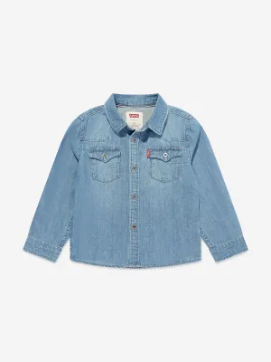 Levi's Wear Boys Barstow Western Shirt in Blue