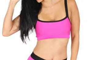 Light Support Sports Bra In Fuchsia