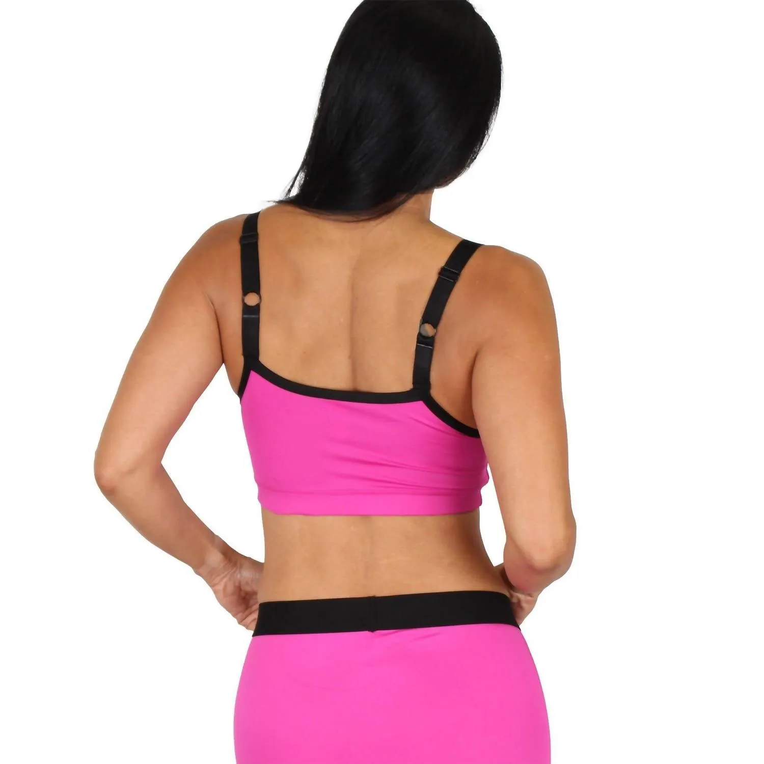Light Support Sports Bra In Fuchsia
