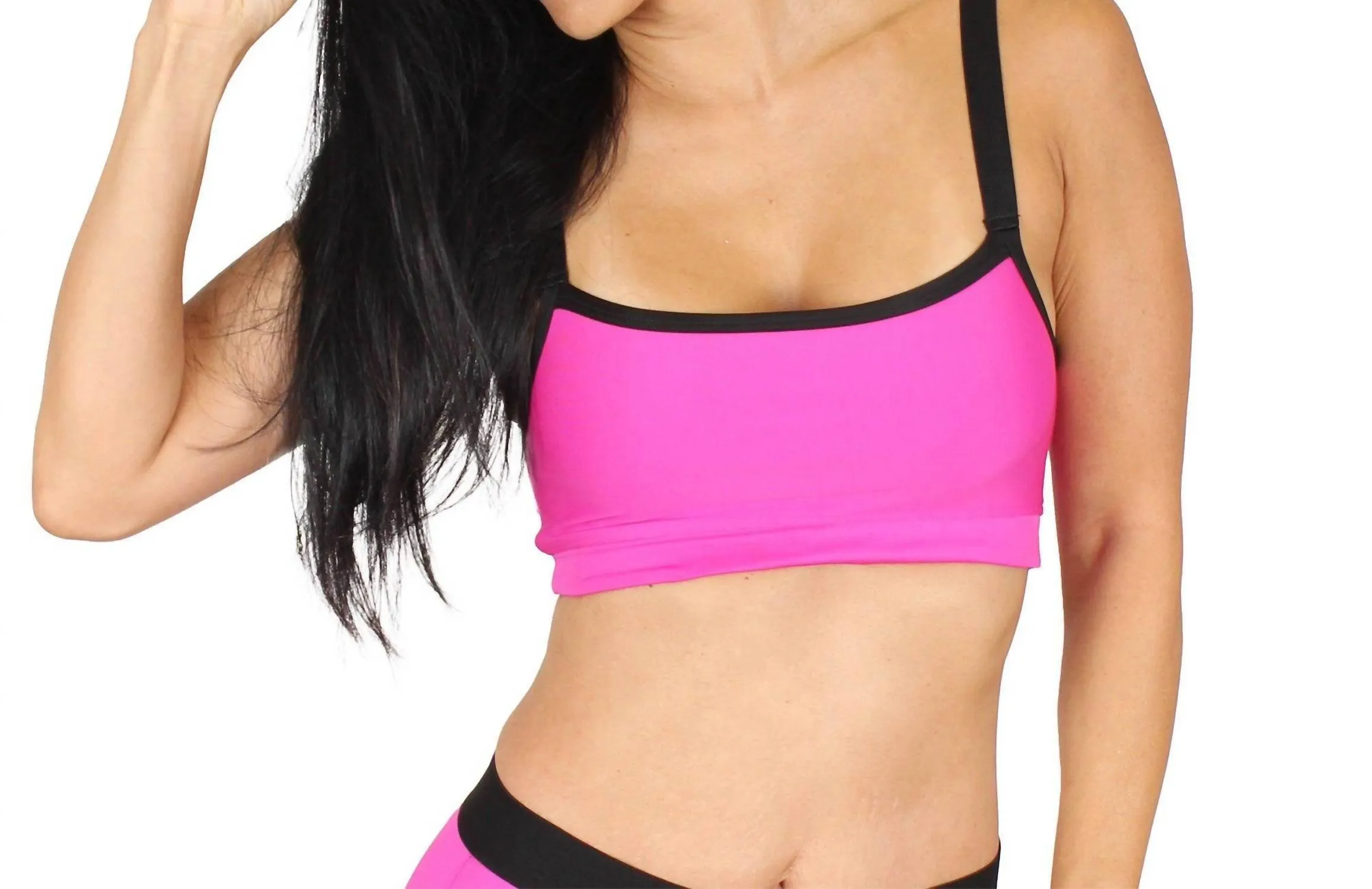 Light Support Sports Bra In Fuchsia
