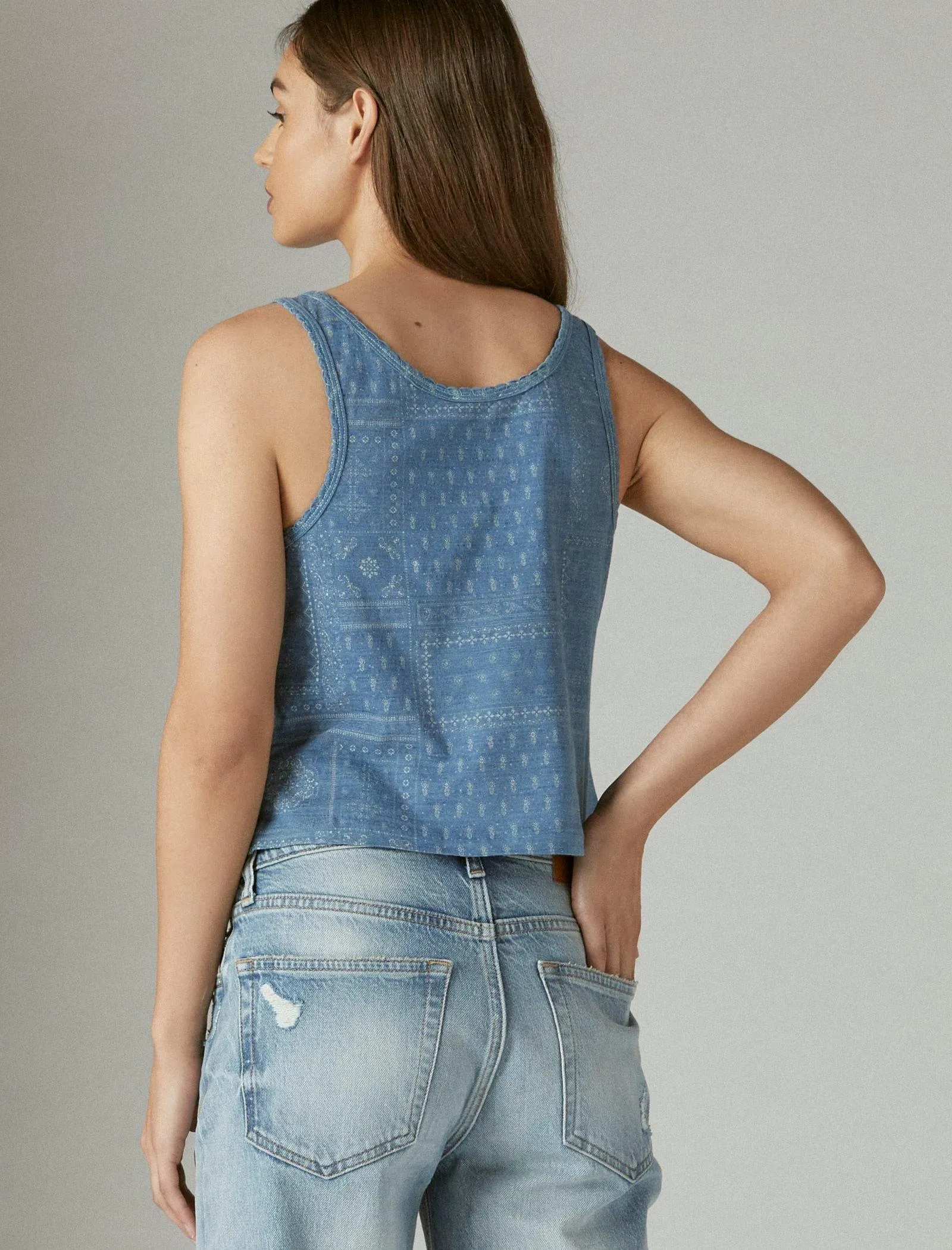 Lucky Brand Women's Boy Tank