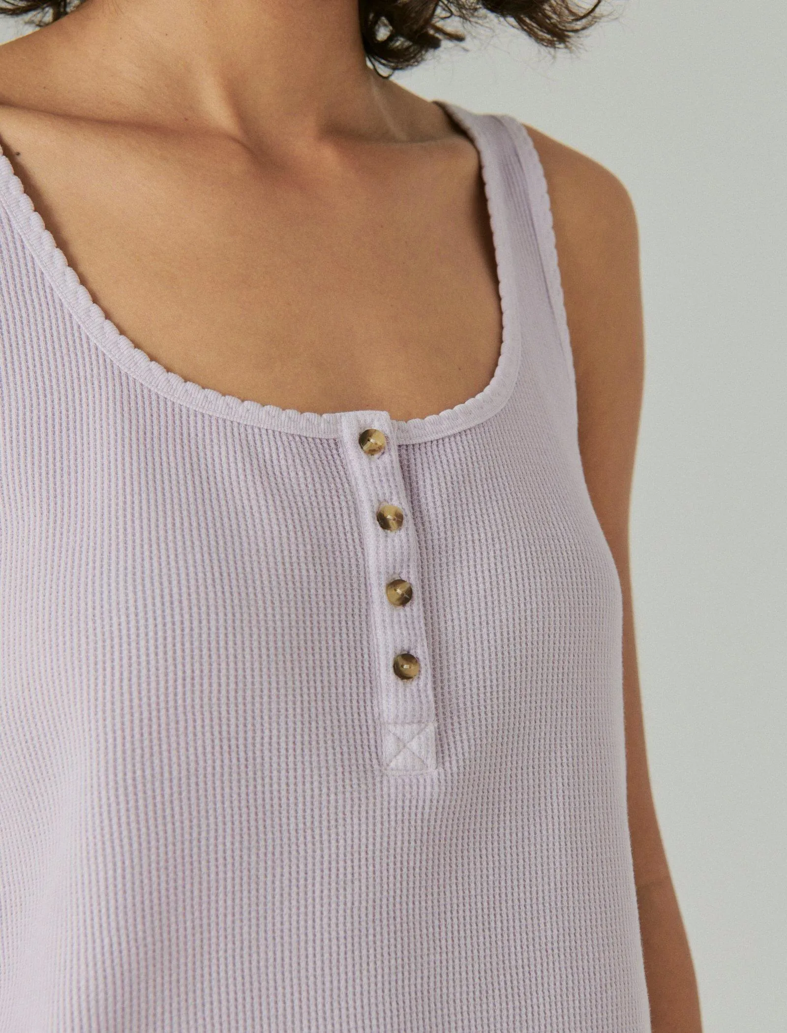 Lucky Brand Women's Waffle Boy Tank
