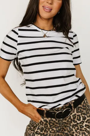 Lulu Tee - Black Stripe