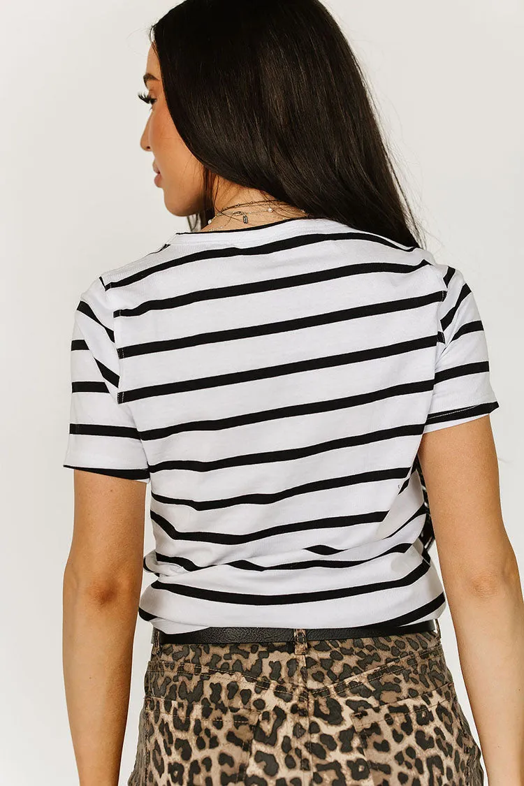 Lulu Tee - Black Stripe