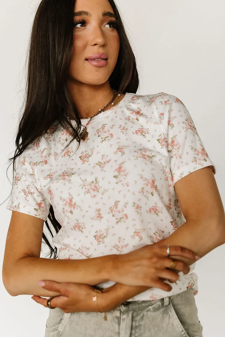 Lulu Tee - Pink Floral