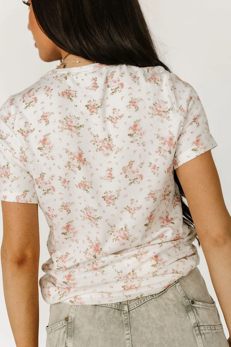 Lulu Tee - Pink Floral