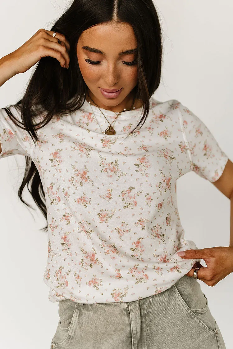 Lulu Tee - Pink Floral