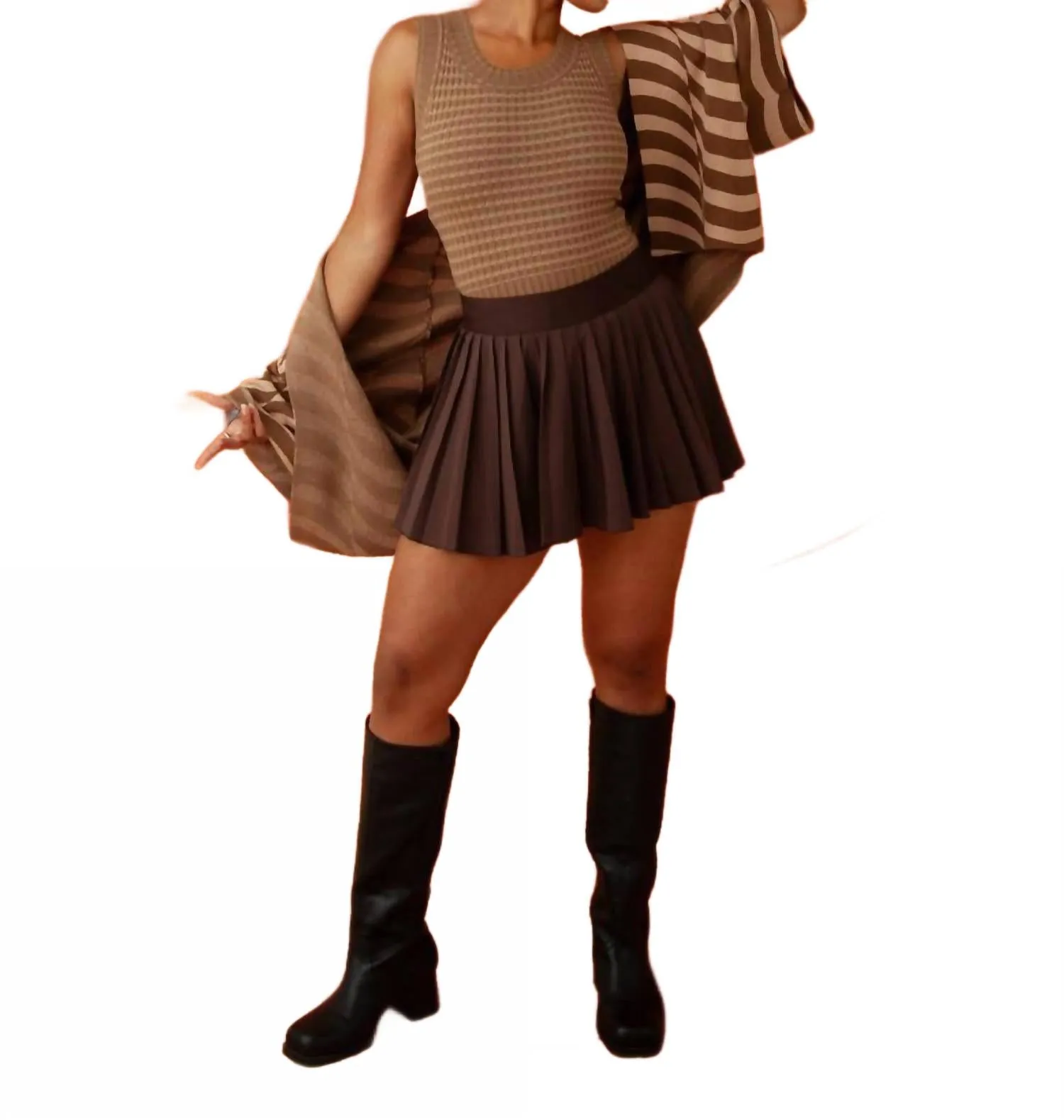 Meimei Tank Top In Taupe/beige