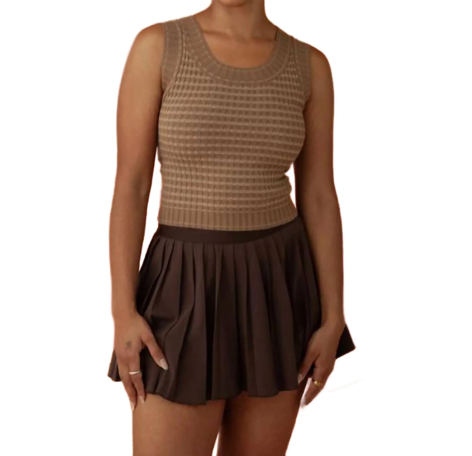 Meimei Tank Top In Taupe/beige