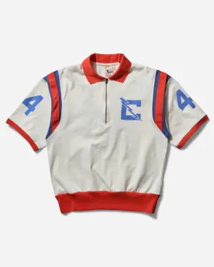 Men's 50's Pool Boy Zip Shirt Pearl