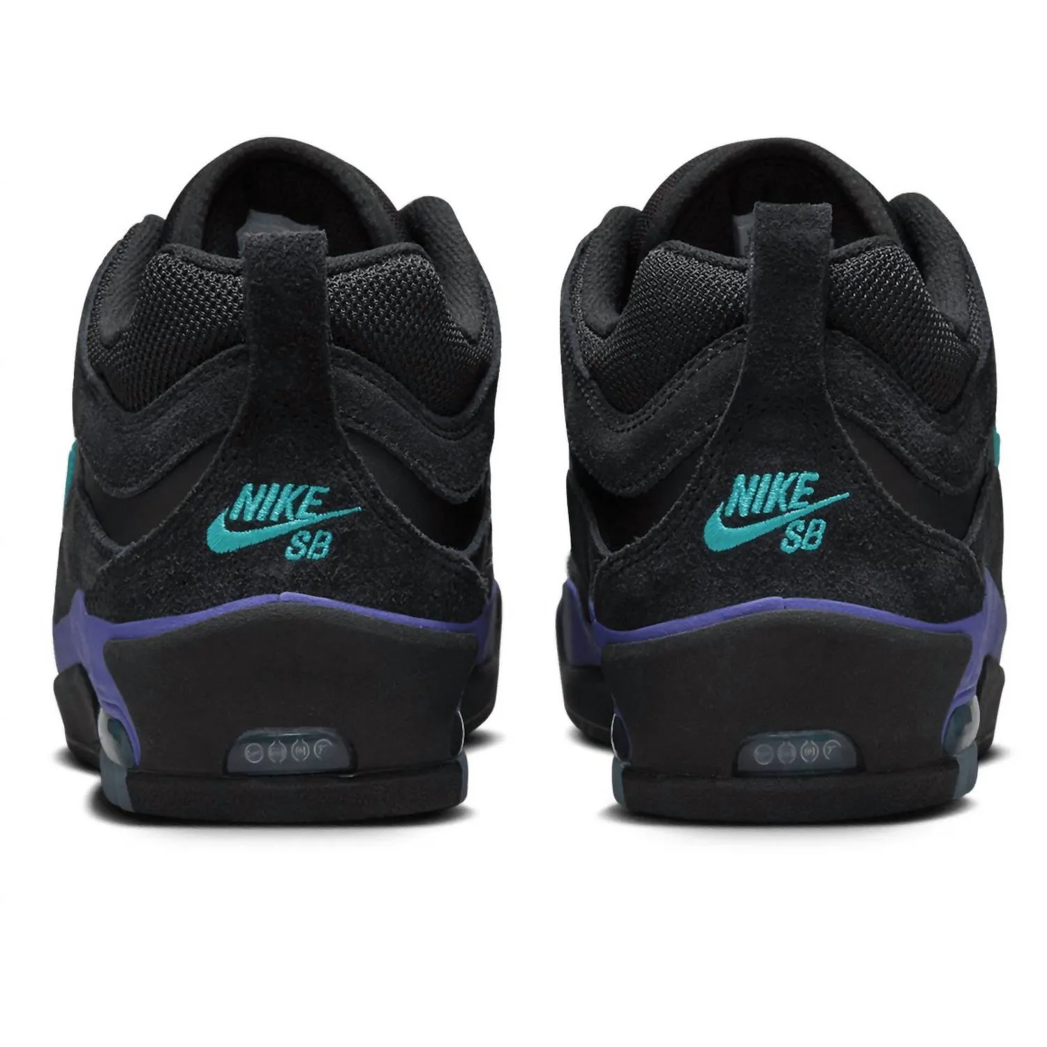 Men's Air Max Ishod Sneakers In Black Cactus Violet