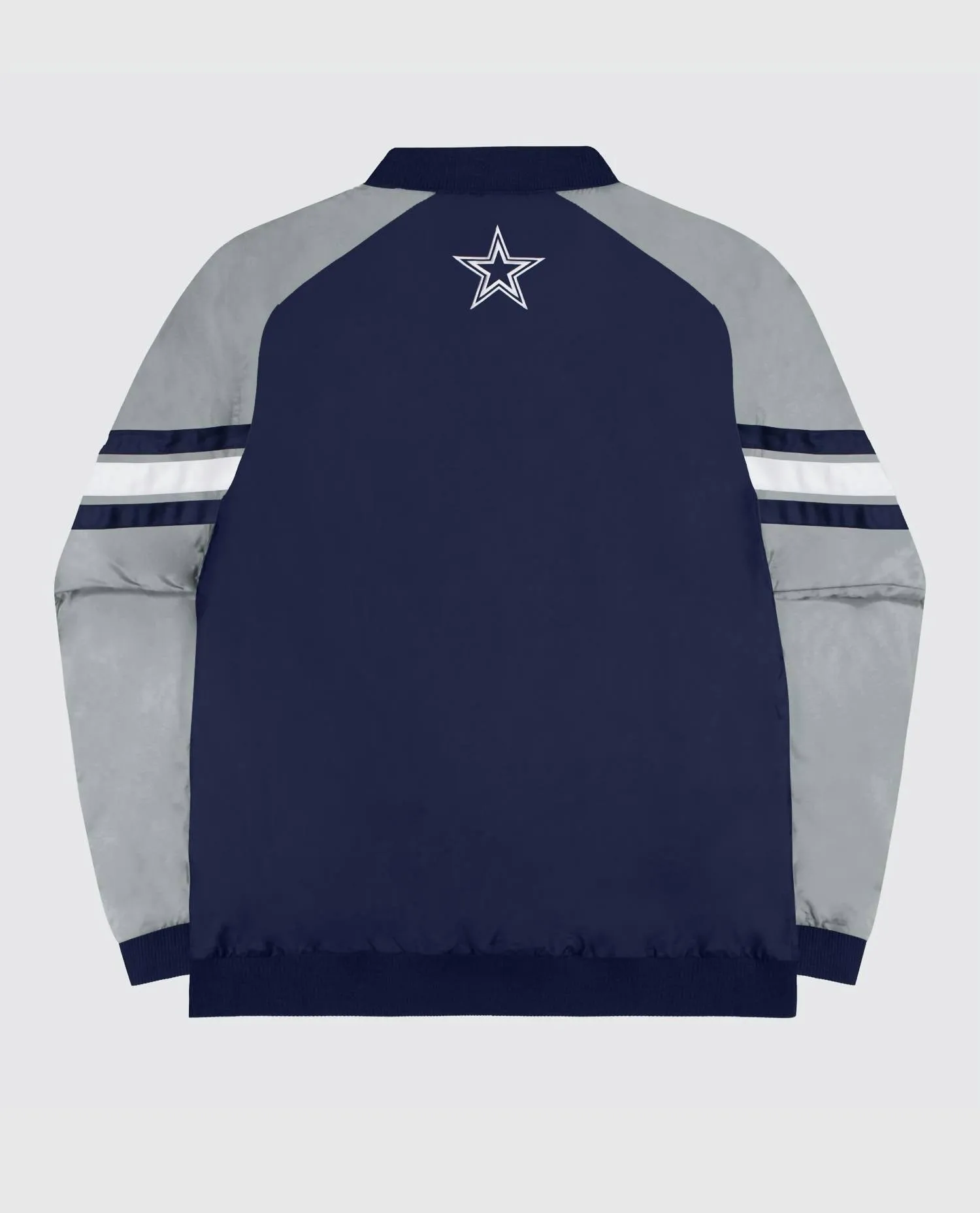 Men's Dallas Cowboys Nylon Pullover Starter Windbreaker Jacket In Navy