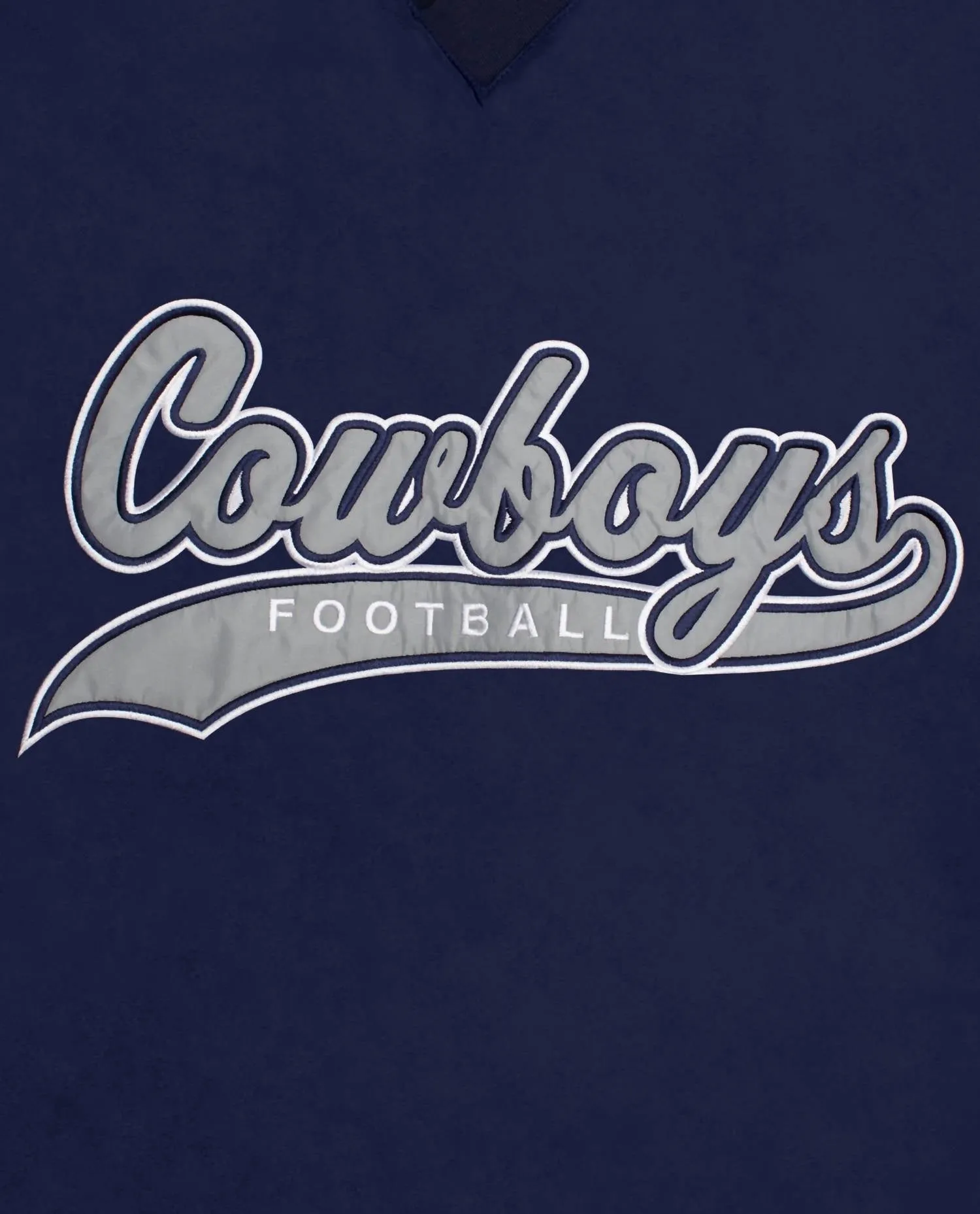 Men's Dallas Cowboys Nylon Pullover Starter Windbreaker Jacket In Navy