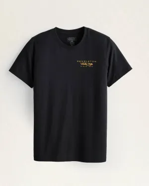 Men's Desert Sunset Graphic Tee In Vintage Black/multi