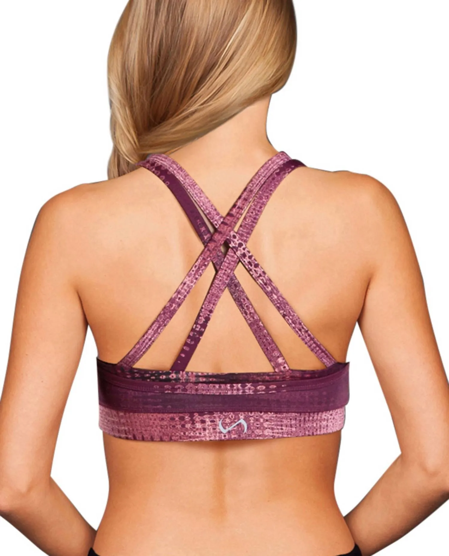 Mesh Overlay Vice Low Impact Sports Bra In Medusa