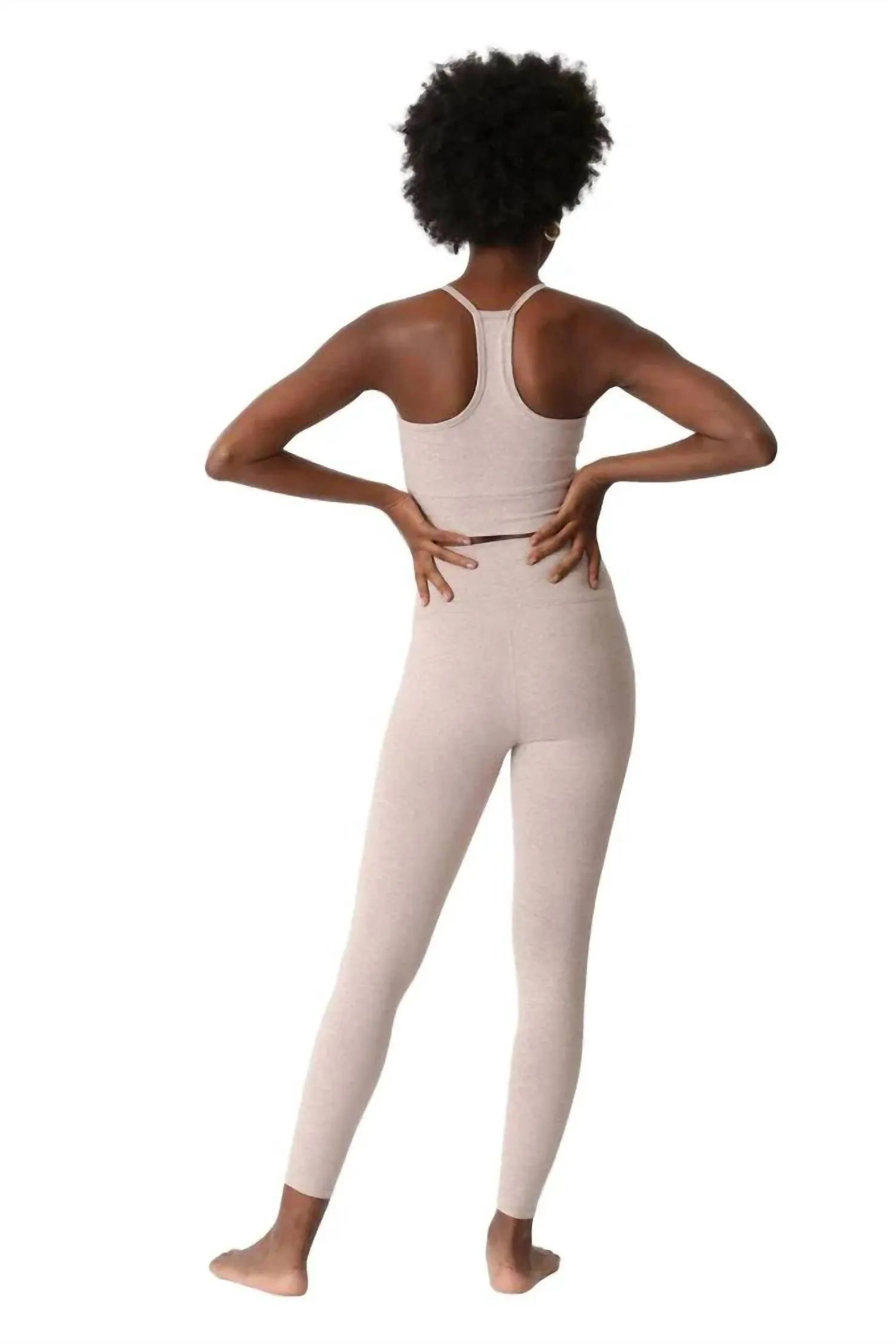 Mia Sports Bra In Heathered Oatmeal