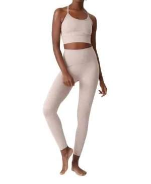 Mia Sports Bra In Heathered Oatmeal