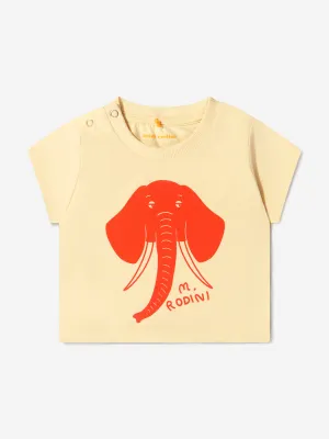 Mini Rodini Unisex Organic Cotton Elephant T-Shirt