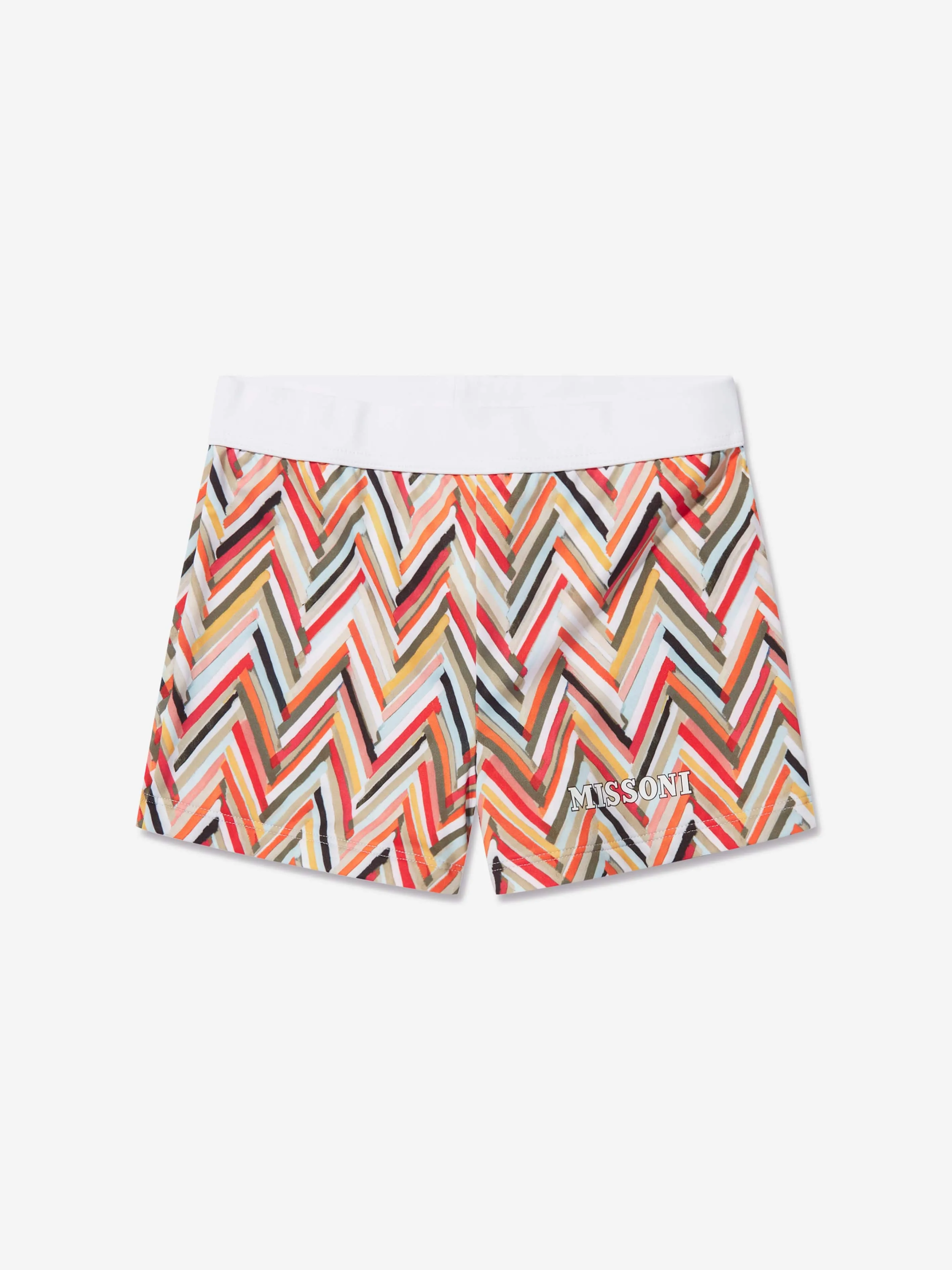 Missoni Boys Zigzag Swim Shorts in Multicolour