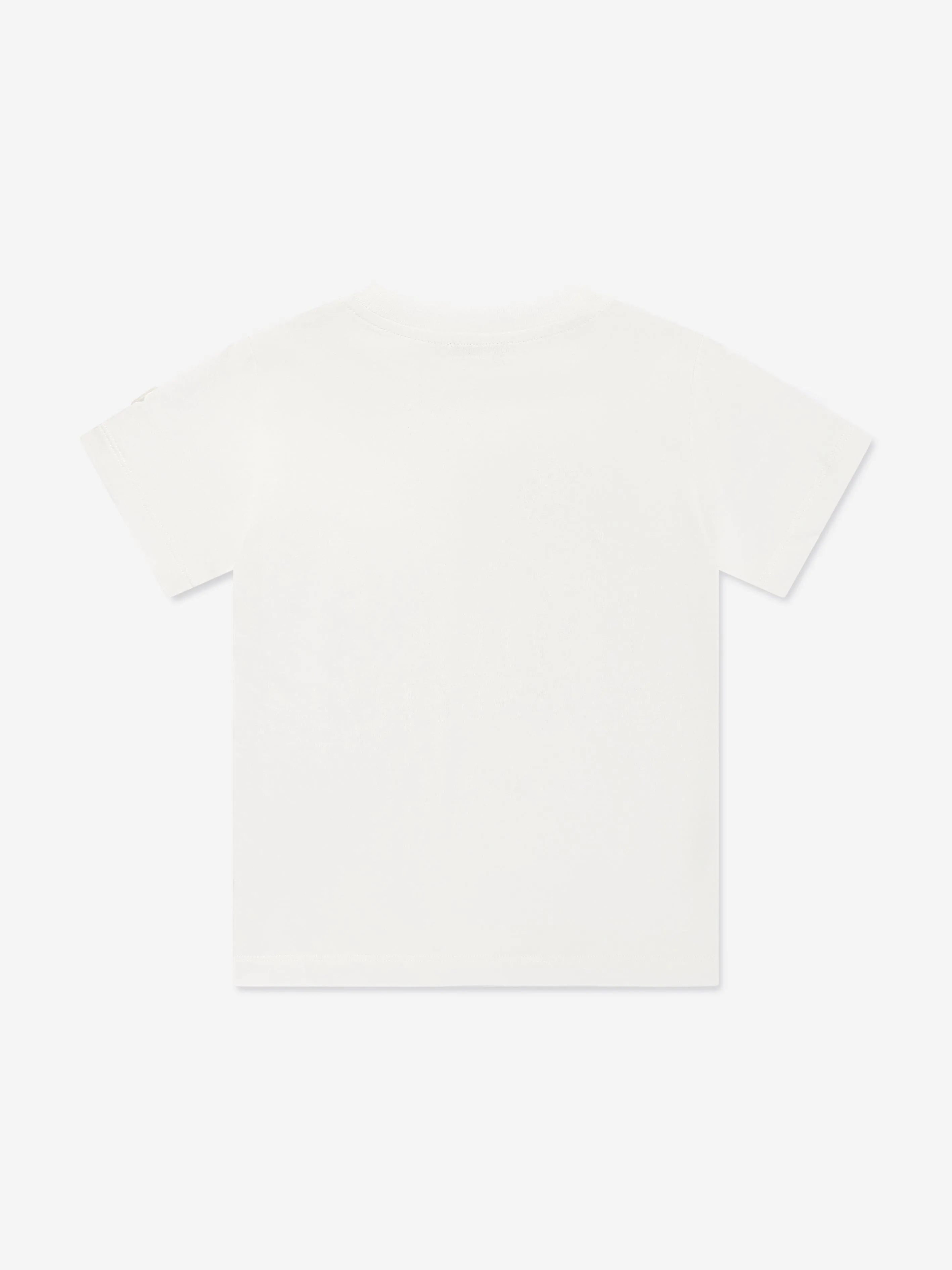 Moncler Enfant Boys Graphic Basketball Print T-Shirt in White