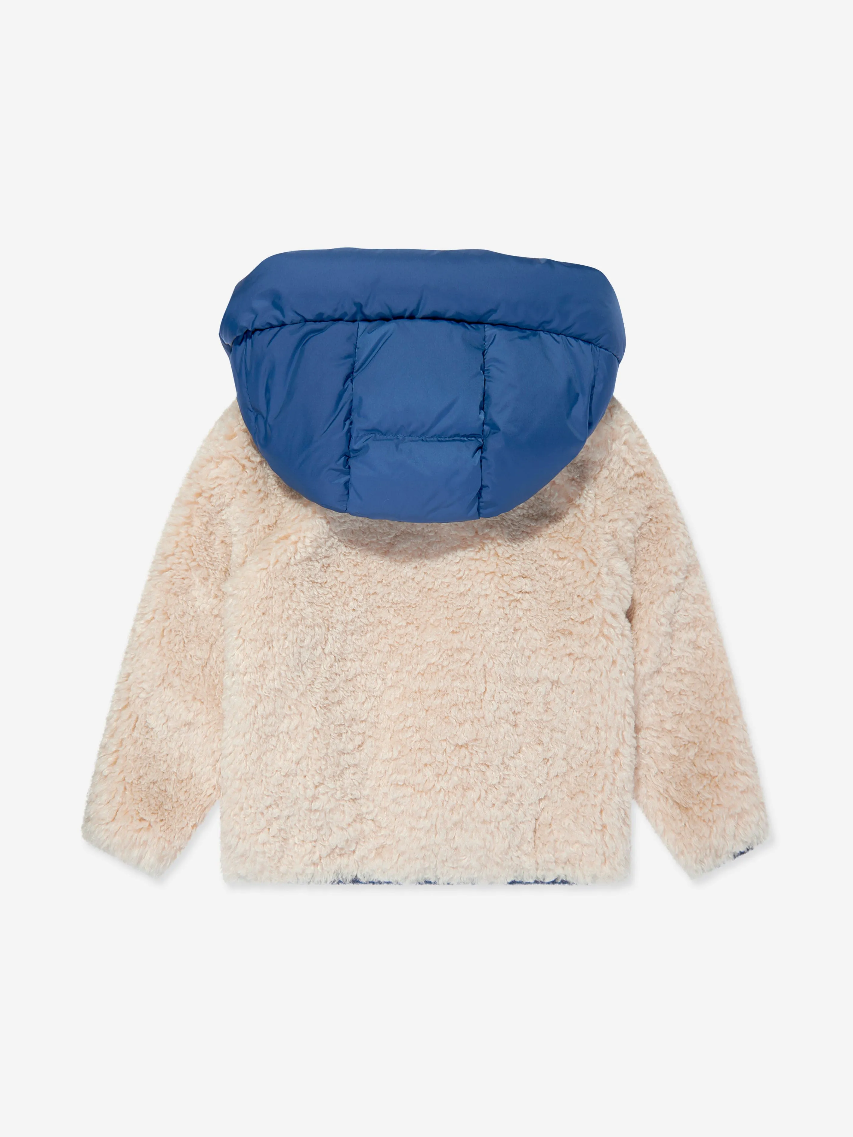 Moncler Enfant Boys Grenoble Fleece Zip Up Cardigan in Beige
