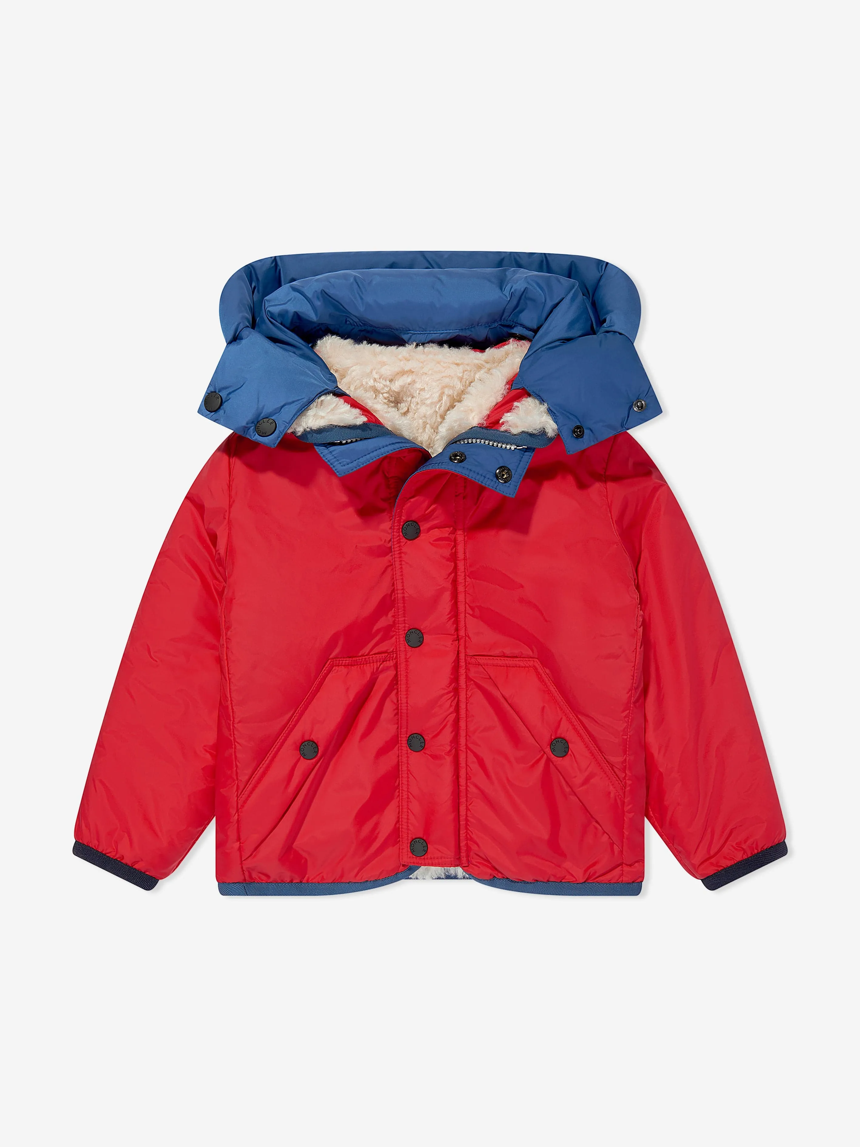 Moncler Enfant Boys Grenoble Fleece Zip Up Cardigan in Beige