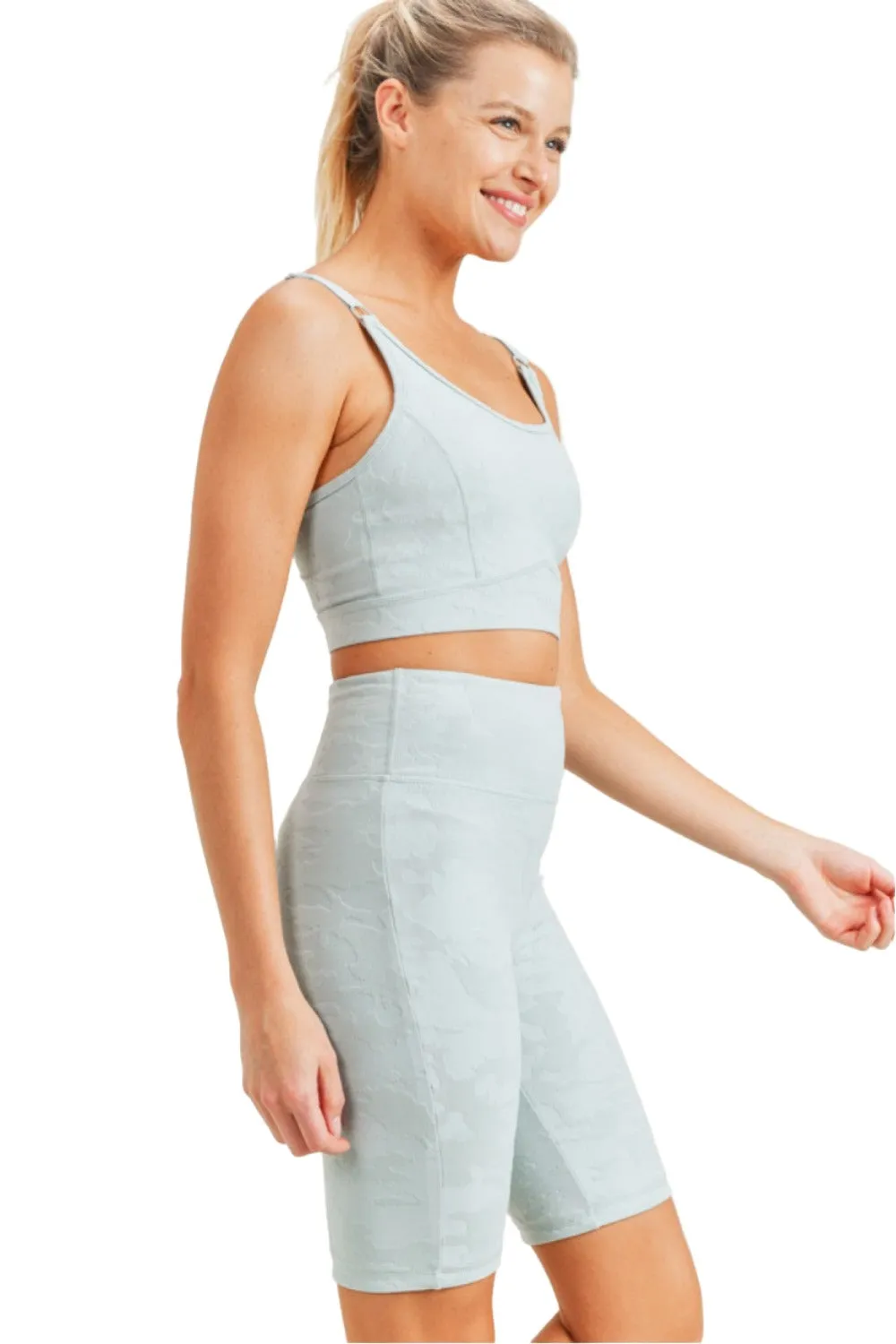 Mono B Camo Jacquard TACTEL? Sports Bra AT8034