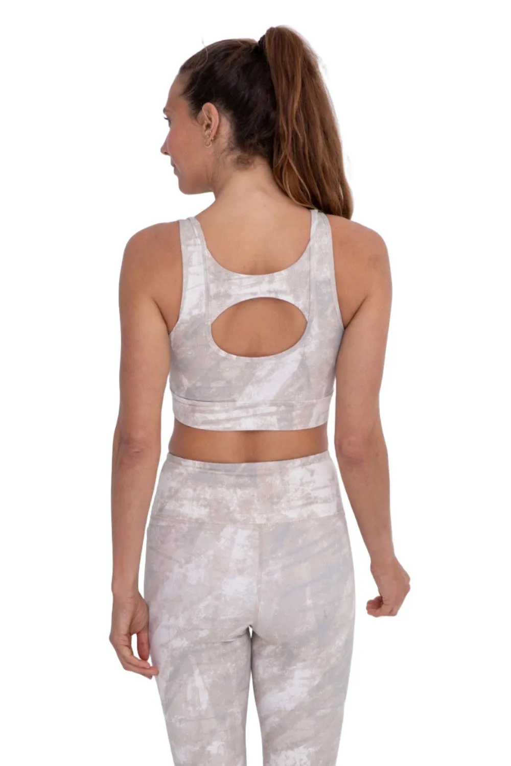 Mono B Concrete Key Hole Bra Top AT1262