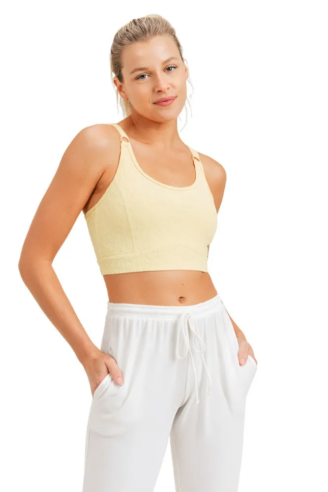 Mono B Leopard Jacquard TACTEL? Sports Bra AT8031