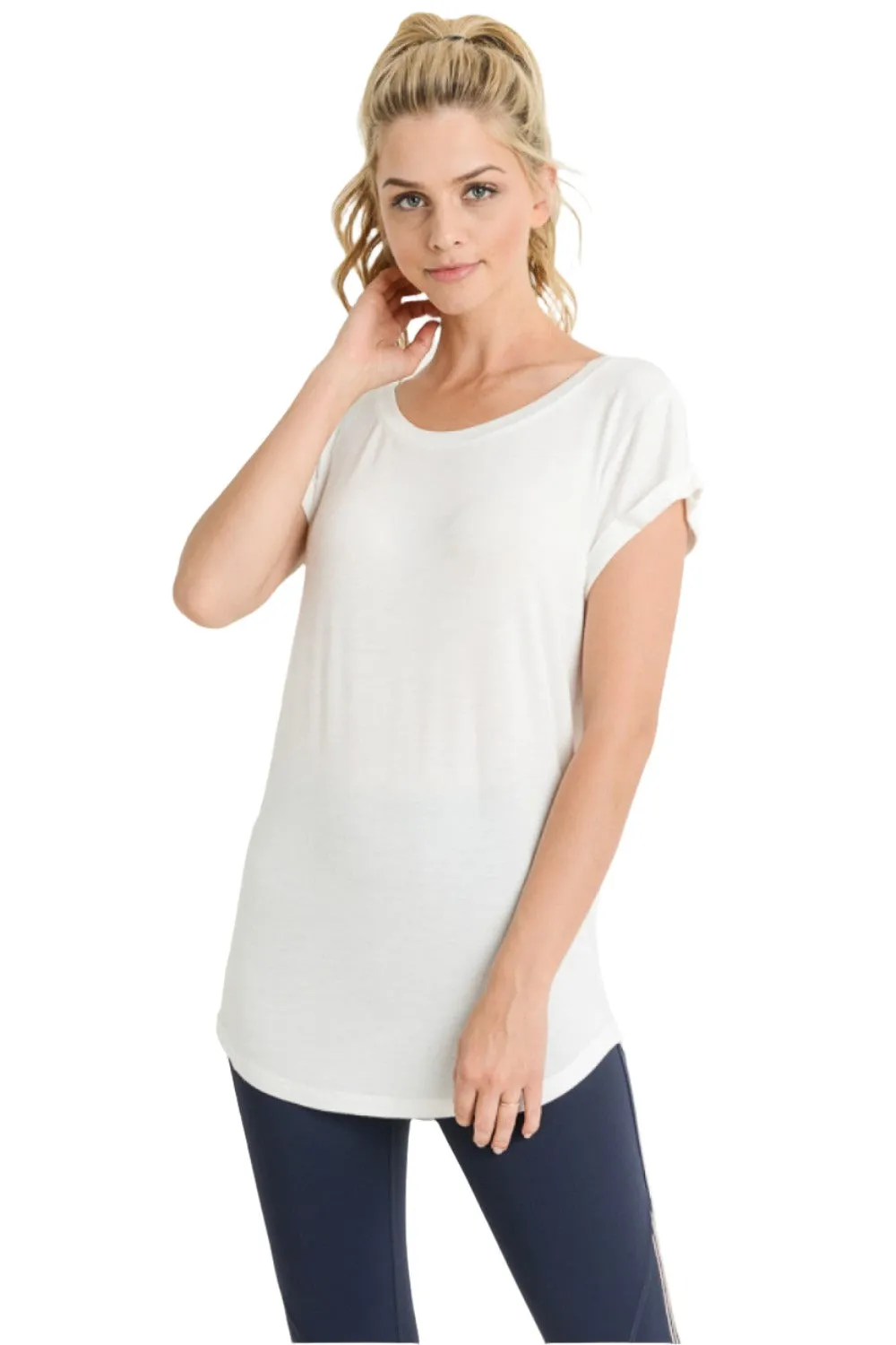 Mono B Round Neck T-Shirt KT10967 and Plus