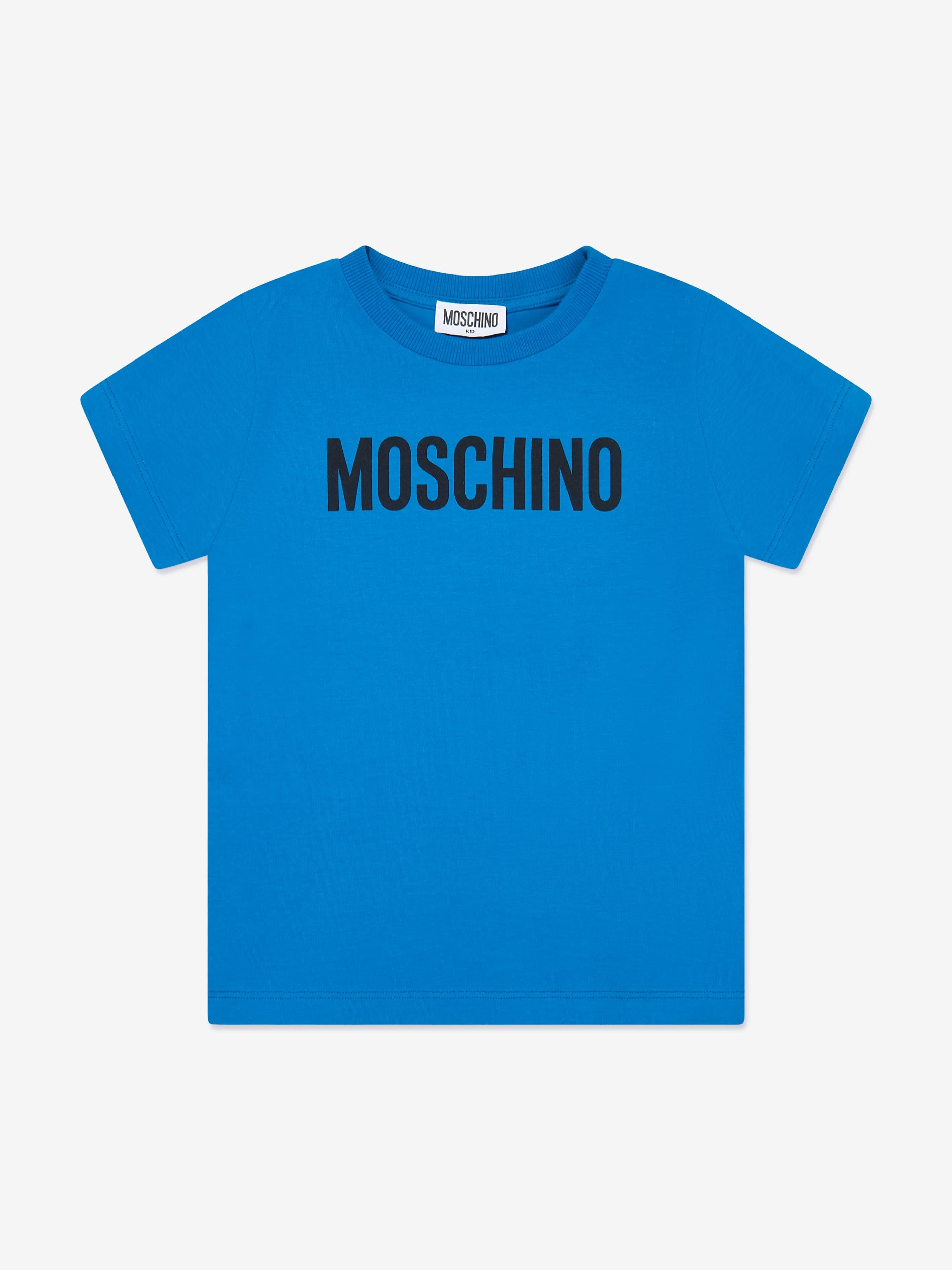 Moschino Kids Logo T-Shirt in Blue