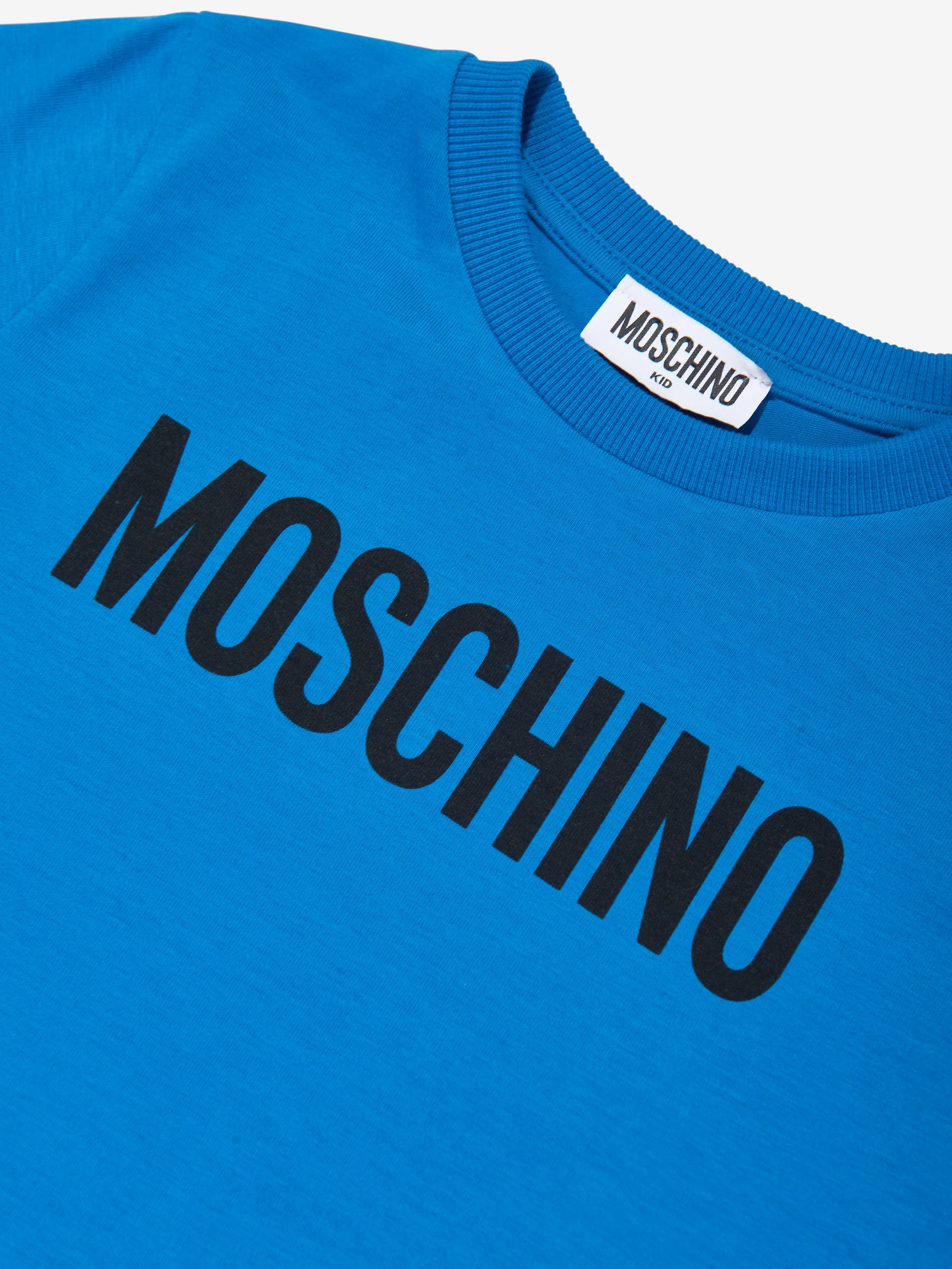 Moschino Kids Logo T-Shirt in Blue