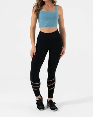 Napa Sports Bra Tank Top In Glass Blue