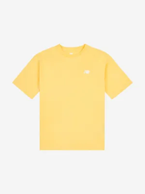 New Balance Boys Small Logo Jersey T-Shirt in Yellow